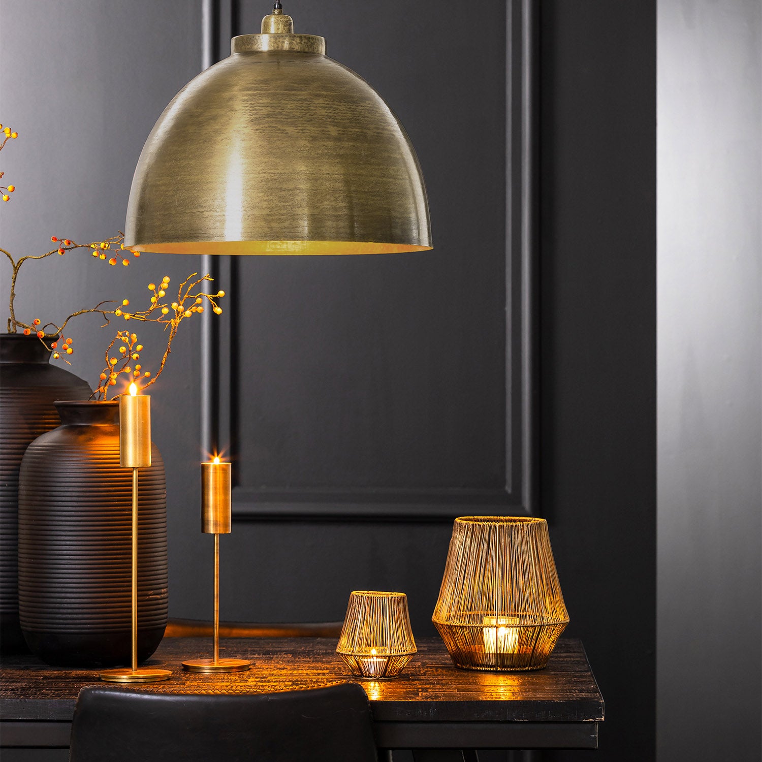 Lámpara De colgar Kylie 30 Bronce - Form Design