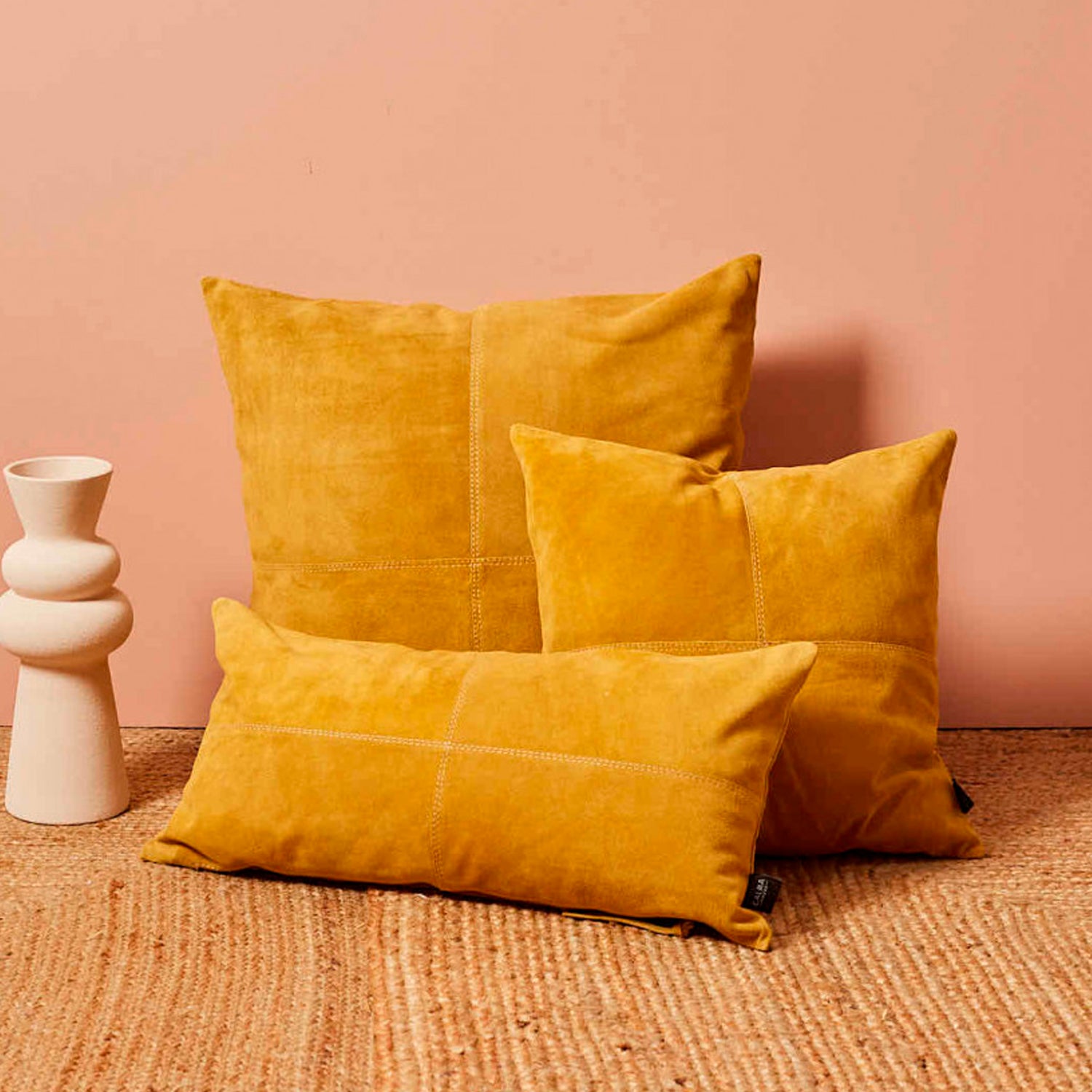 Funda Cojin Hamza 45x45 Mostaza - Form Design