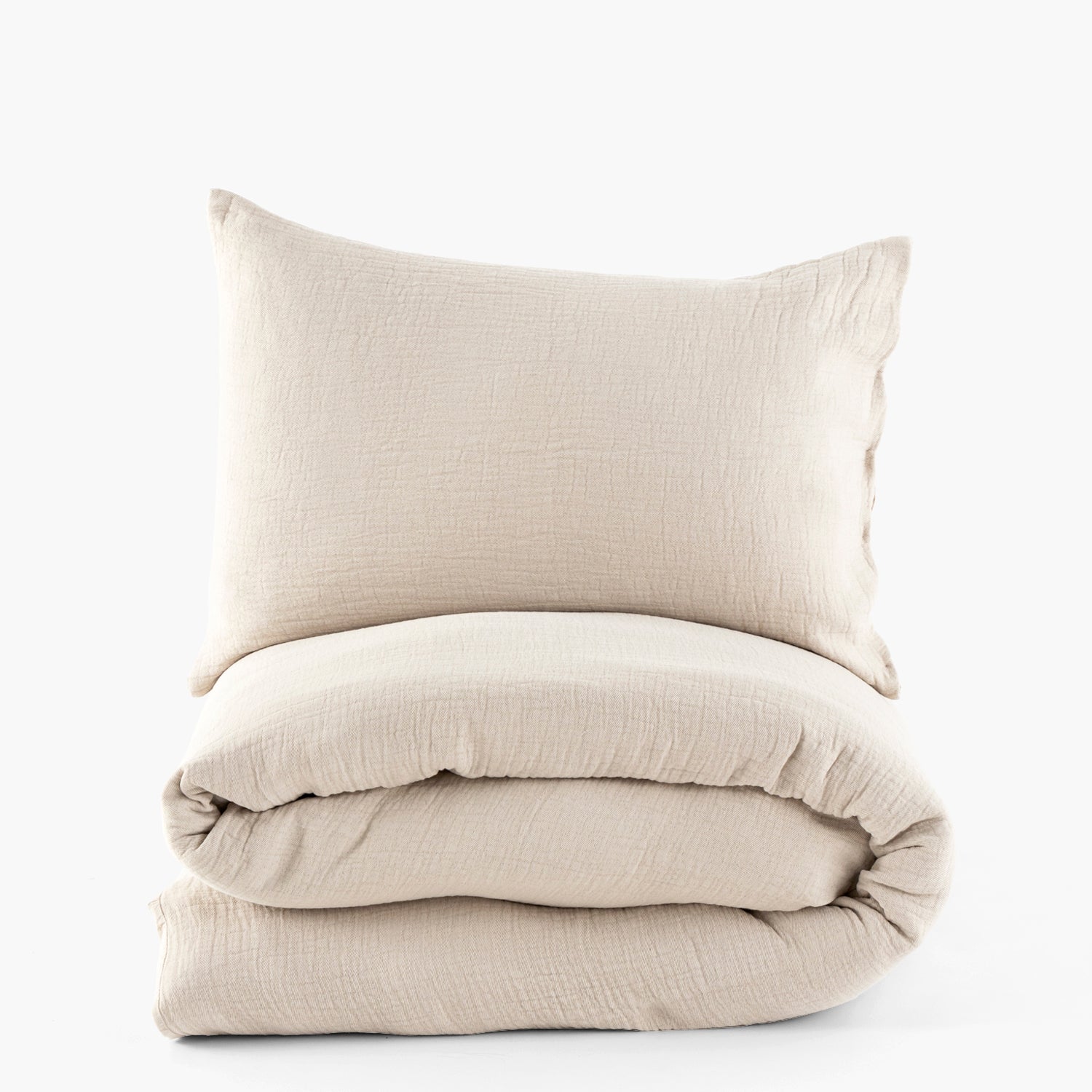 Funda Plumón 100% Algodón Positano 2 Plazas Natural - Form Design