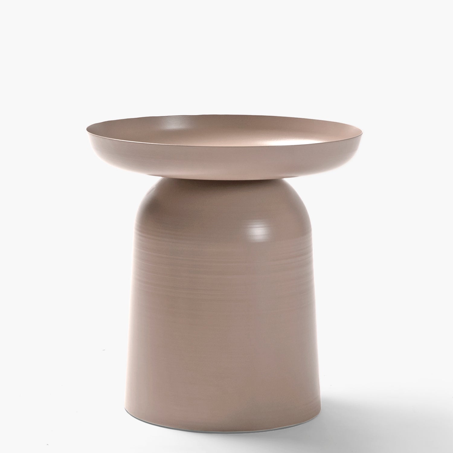 Mesa Lateral Metálica Otelo Taupe - Form Design