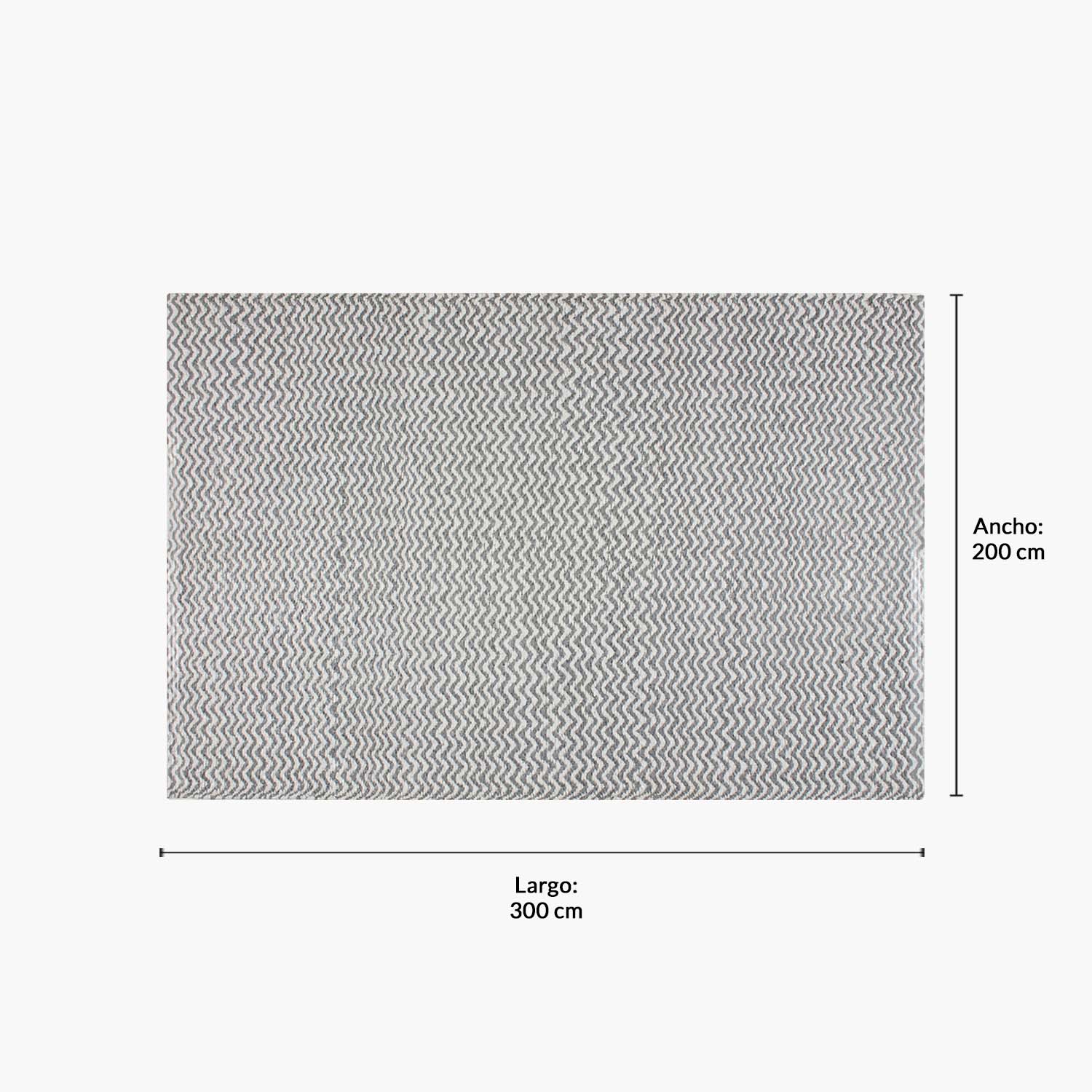 Alfombra Exterior Myrtos 200x300 Bco/Gris - Form Design