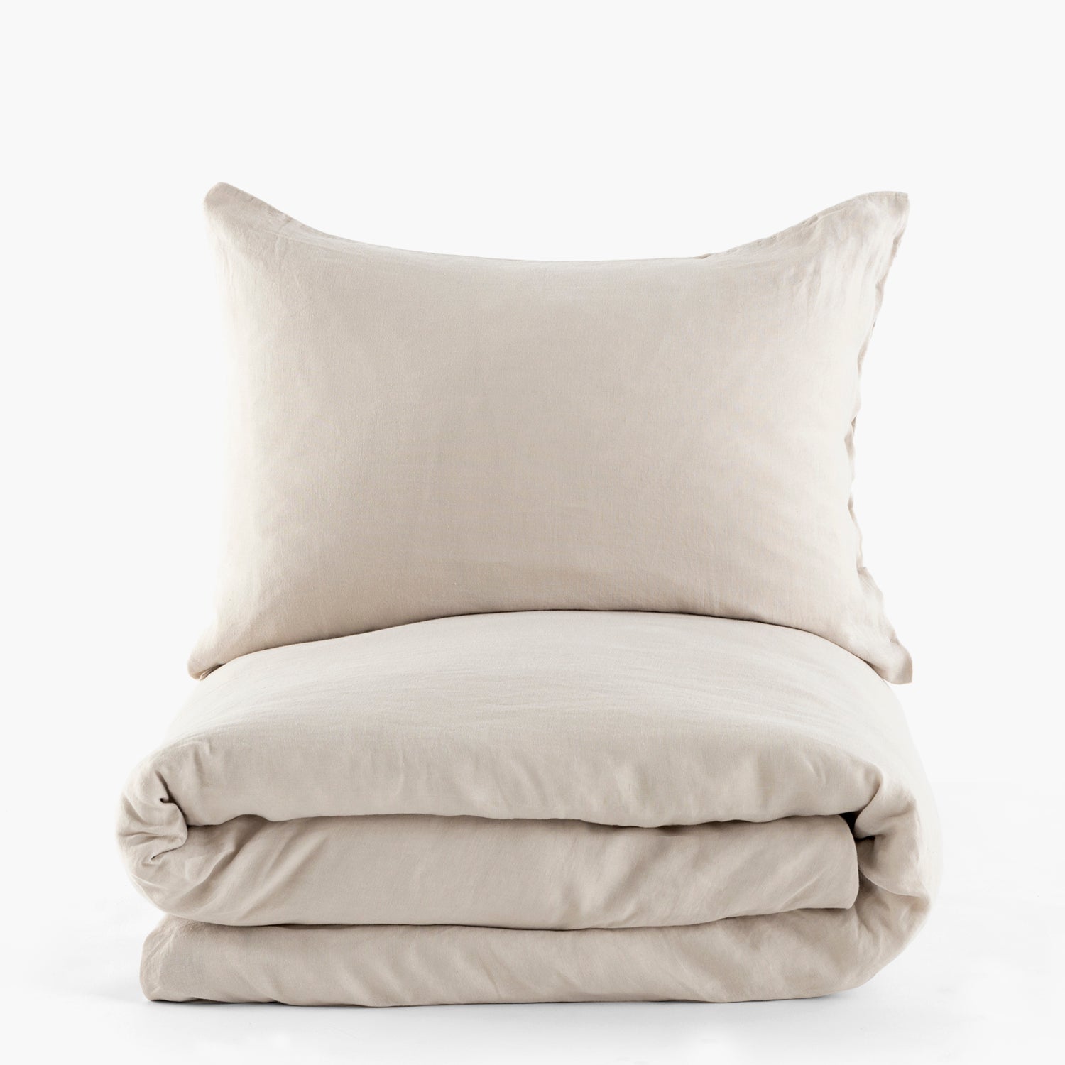 Funda Plumón 100% Lino Portofino 2 Plazas Natural - Form Design