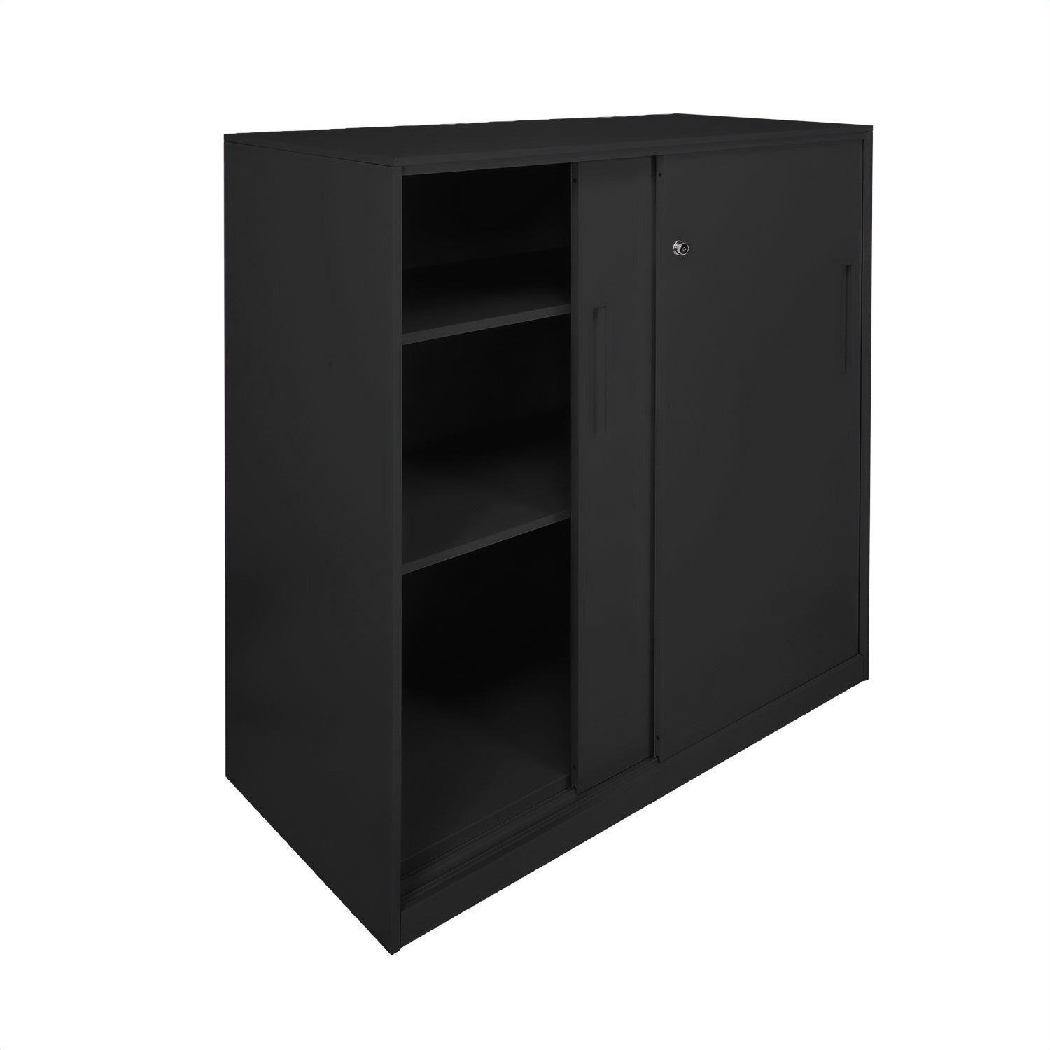 Gabinete Oficina Alto Metálico Con puertas Negro - Form Design