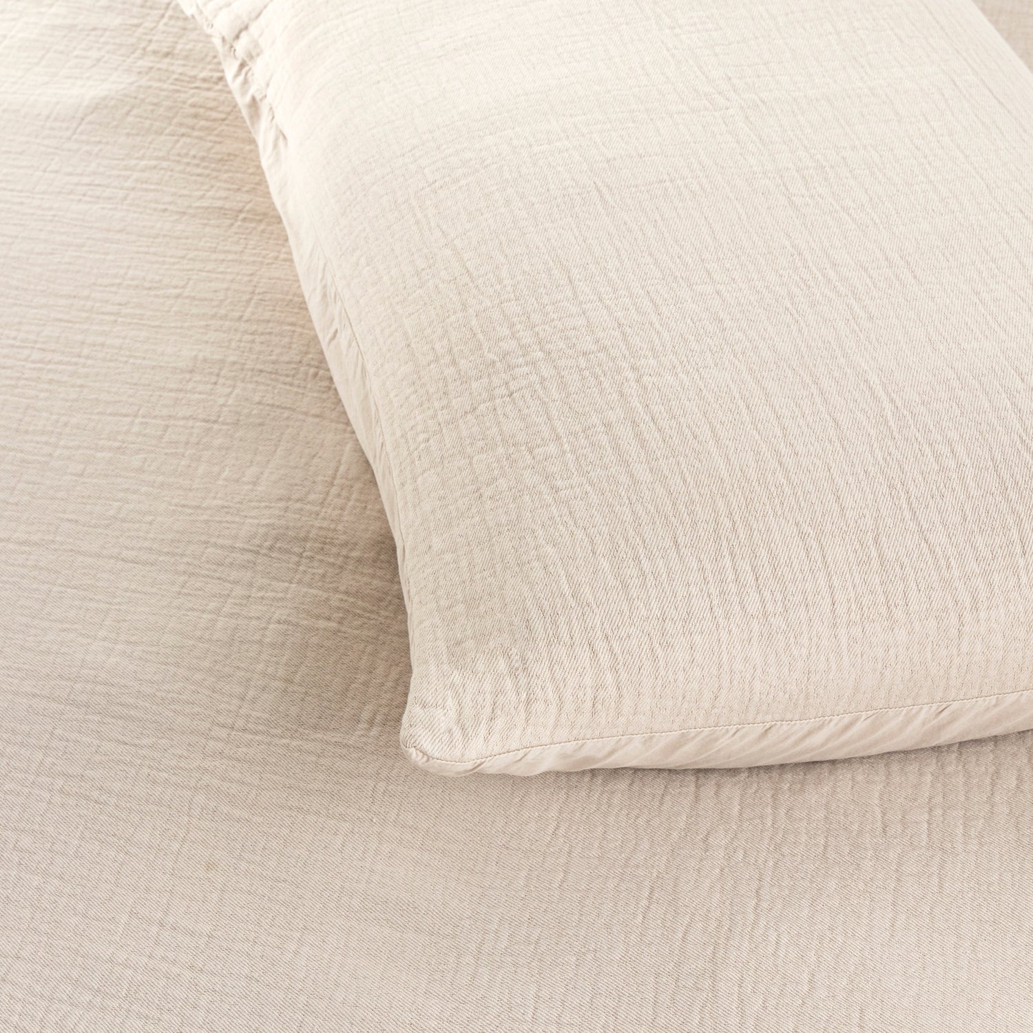 Funda Plumón 100% Algodón Positano 1,5 Plazas Natural - Form Design