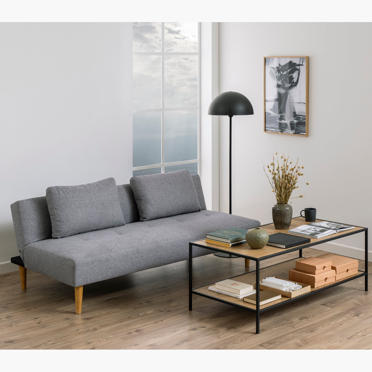 Sofá Cama Lucas Gris - Form Design