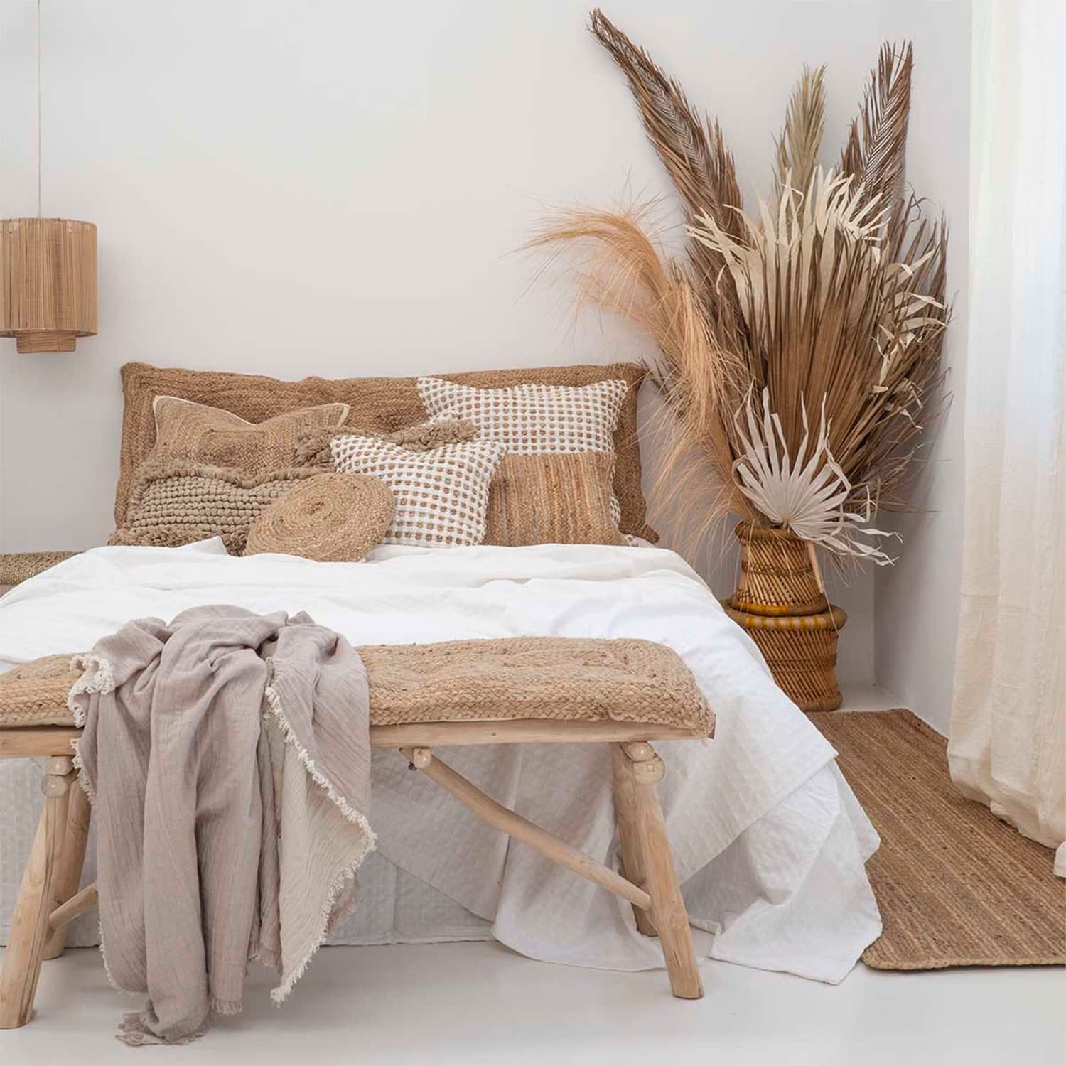 Cubrecama Panal 240x260 Blanco (cama 2 plazas o Queen) - Form Design