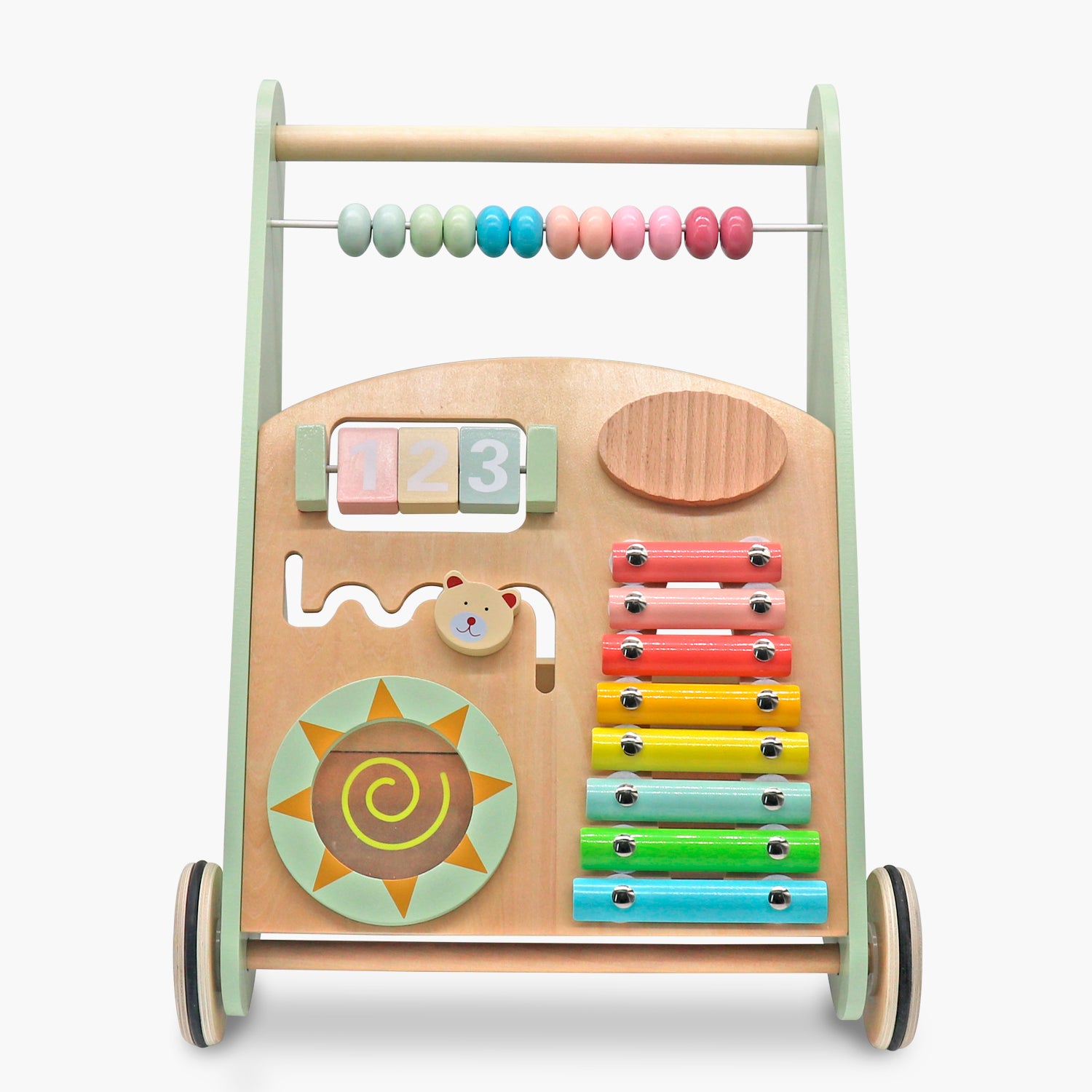 Andador Interactivo Infantil de Madera Martín Verde - Form Design