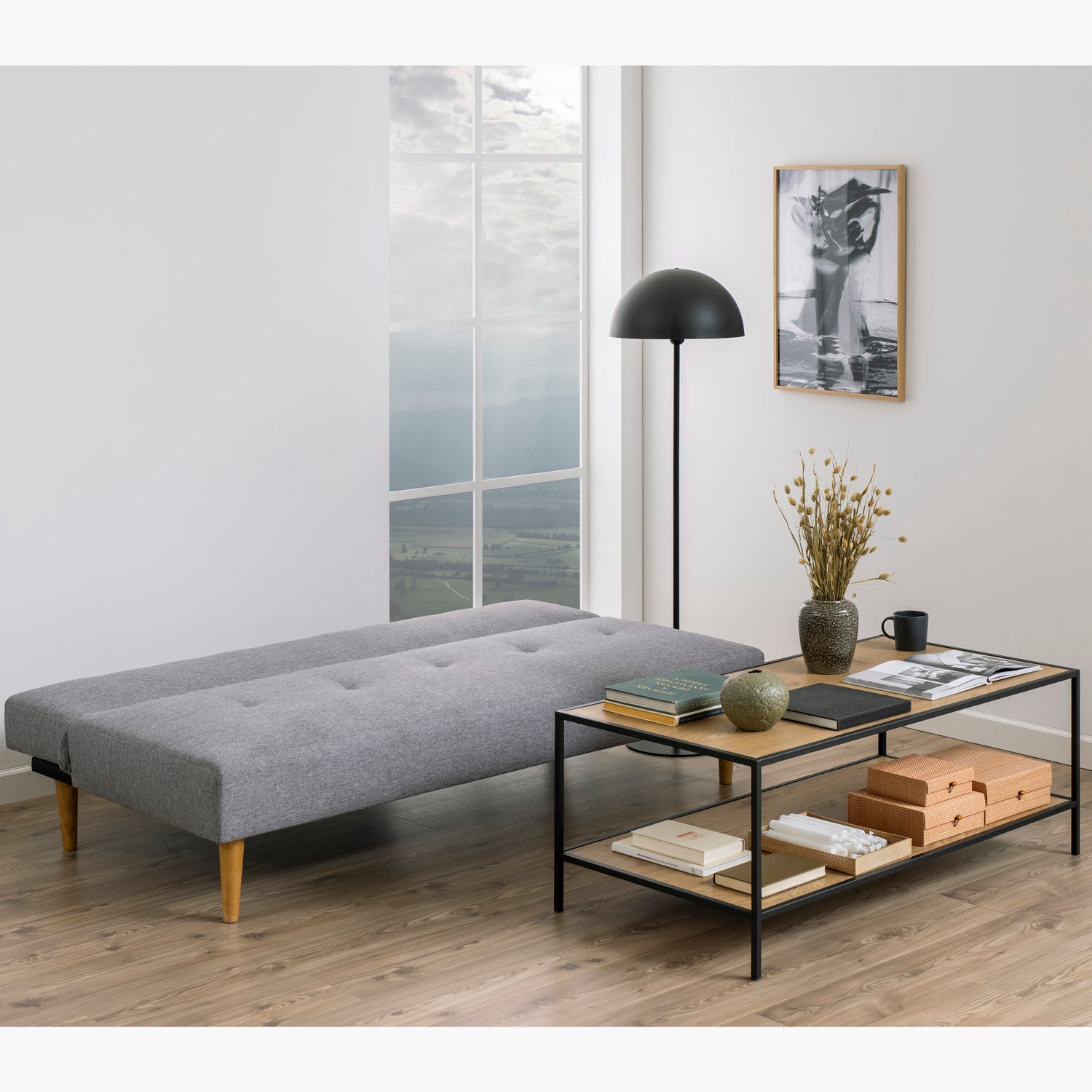 Sofá Cama Lucas Gris - Form Design