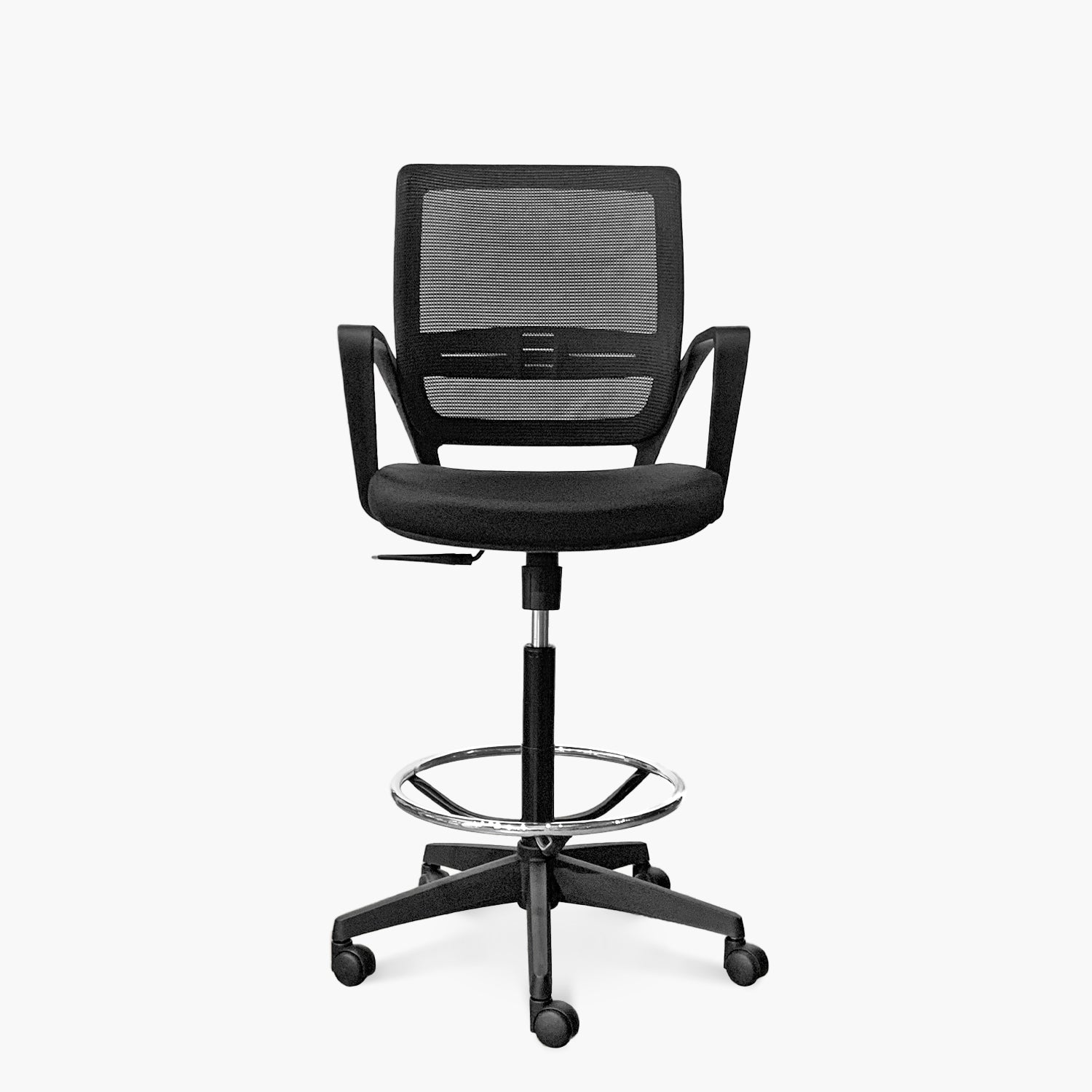 Silla Oficina Job con Aro Cajero Negro - Form Design