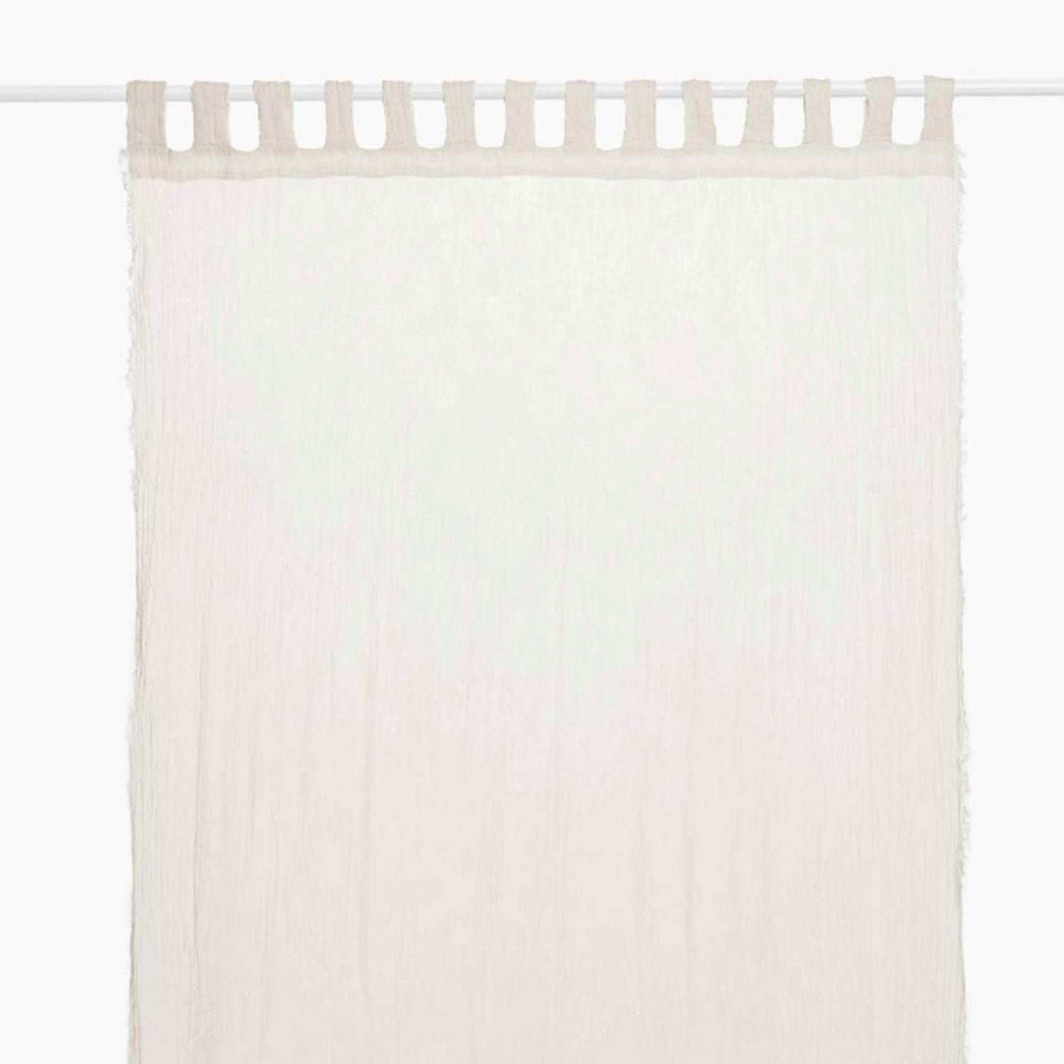 Cortina algodón Fray 140x280 Crudo - Form Design