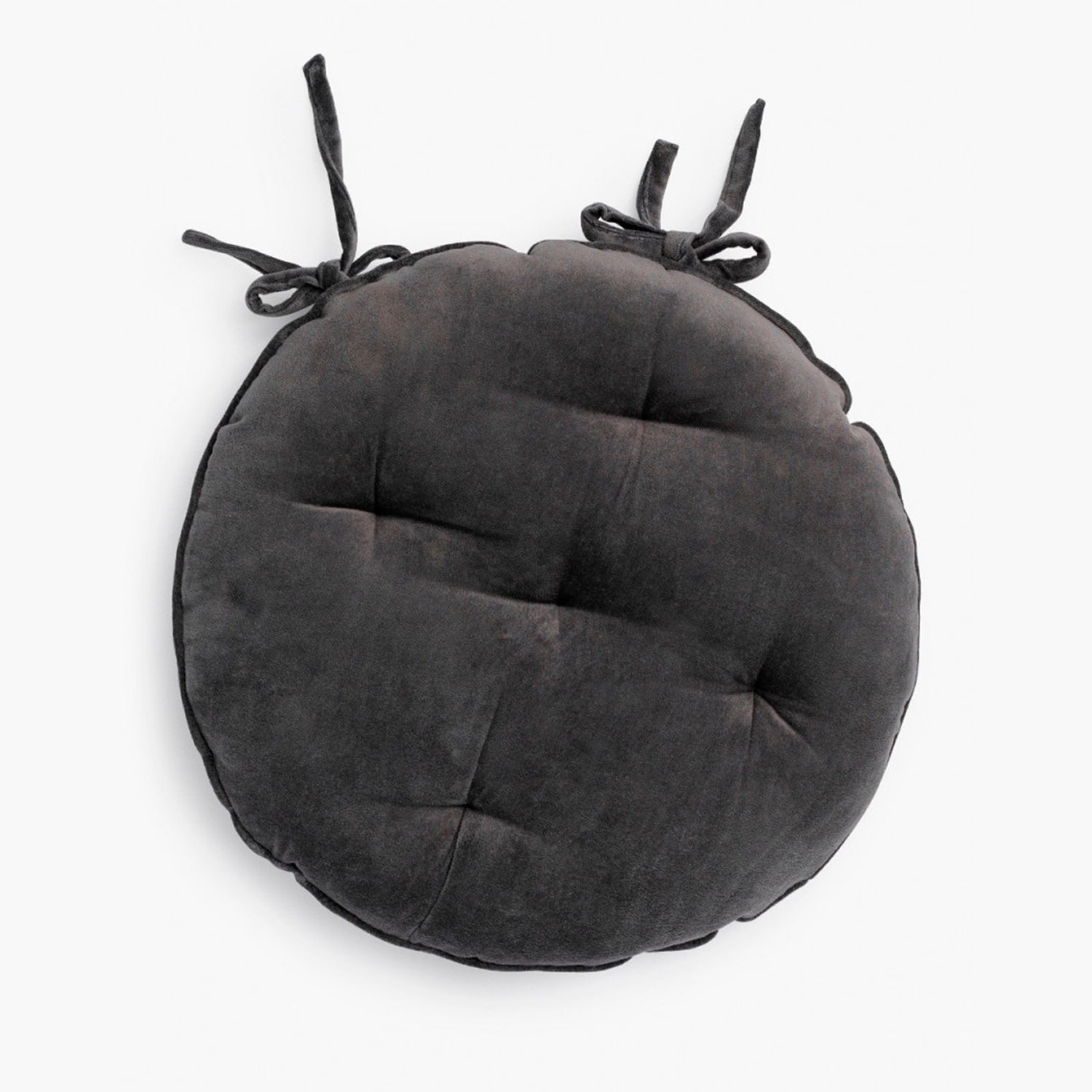 Cojin de Silla Redondo Velur Negro - Form Design