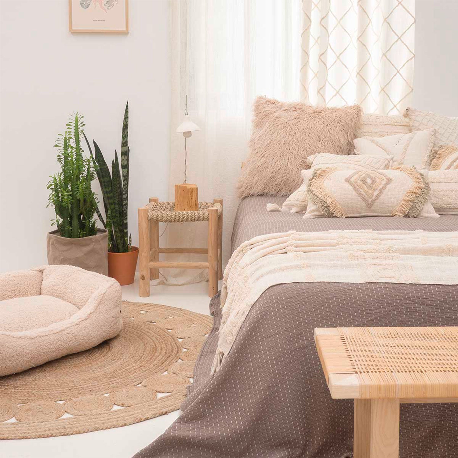 Cubrecama Agata 240x260 Gris (cama 2 plazas o Queen)