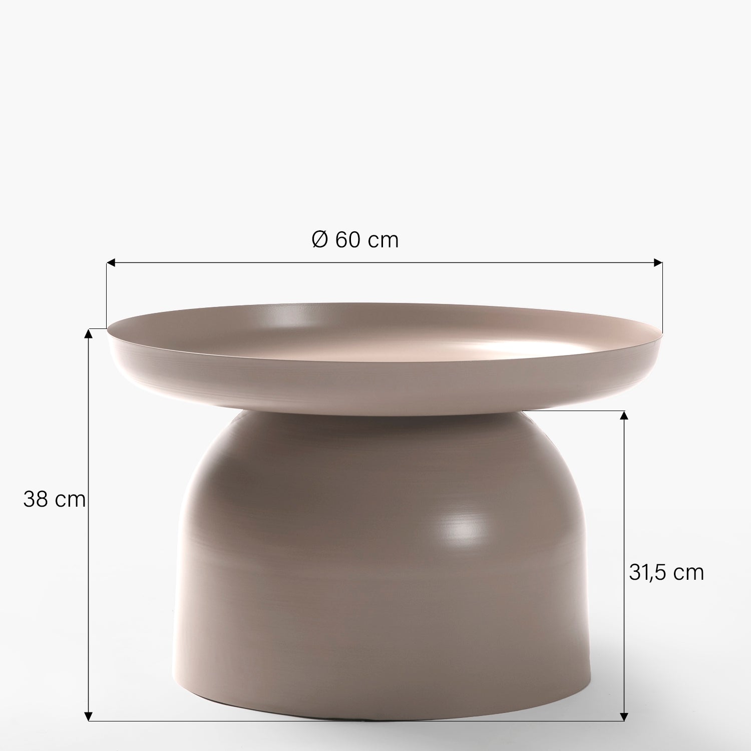 Mesa de Centro Otelo Taupe - Form Design