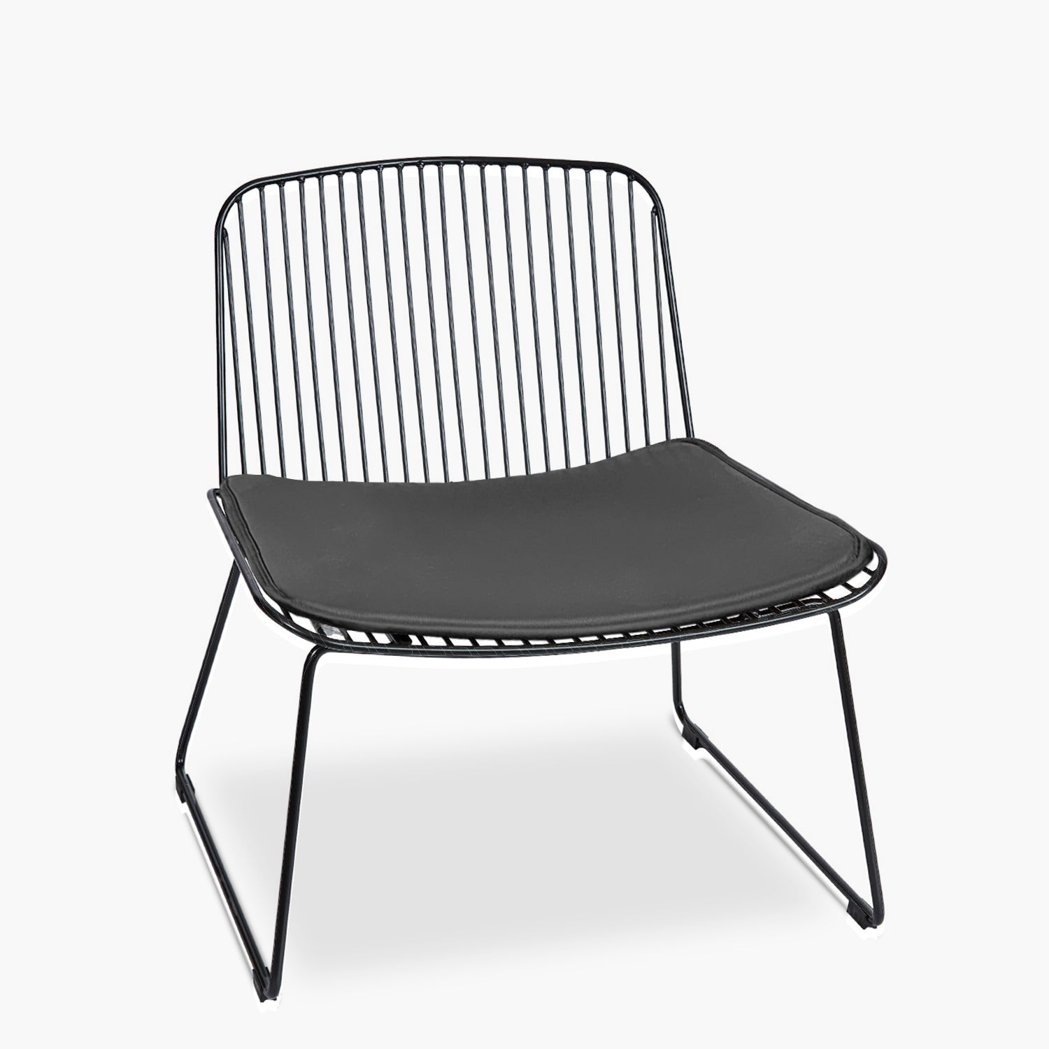 Silla metalica Isabella W Negro - Form Design