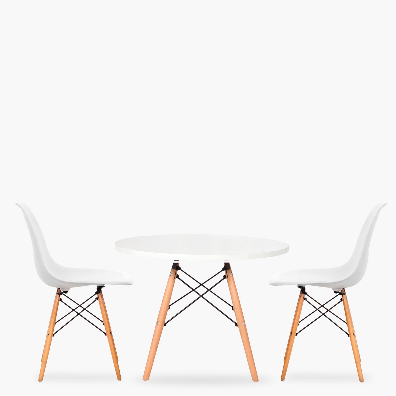 Pack Kids 1 Mesa 2 Sillas DSW Blanco - Form Design