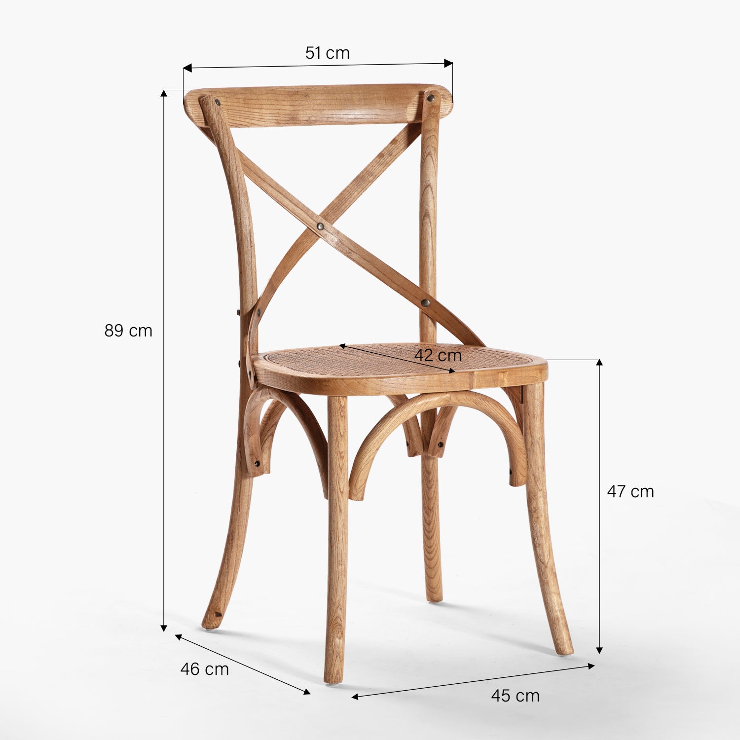 Silla Madera Tradition Junco Olmo Envejecido - Form Design