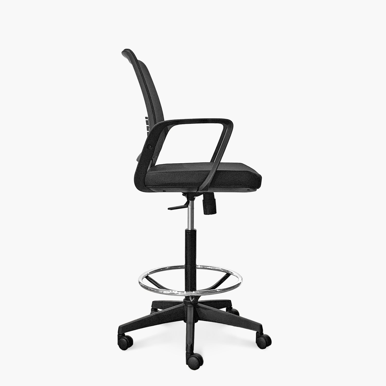 Silla Oficina Job con Aro Cajero Negro - Form Design