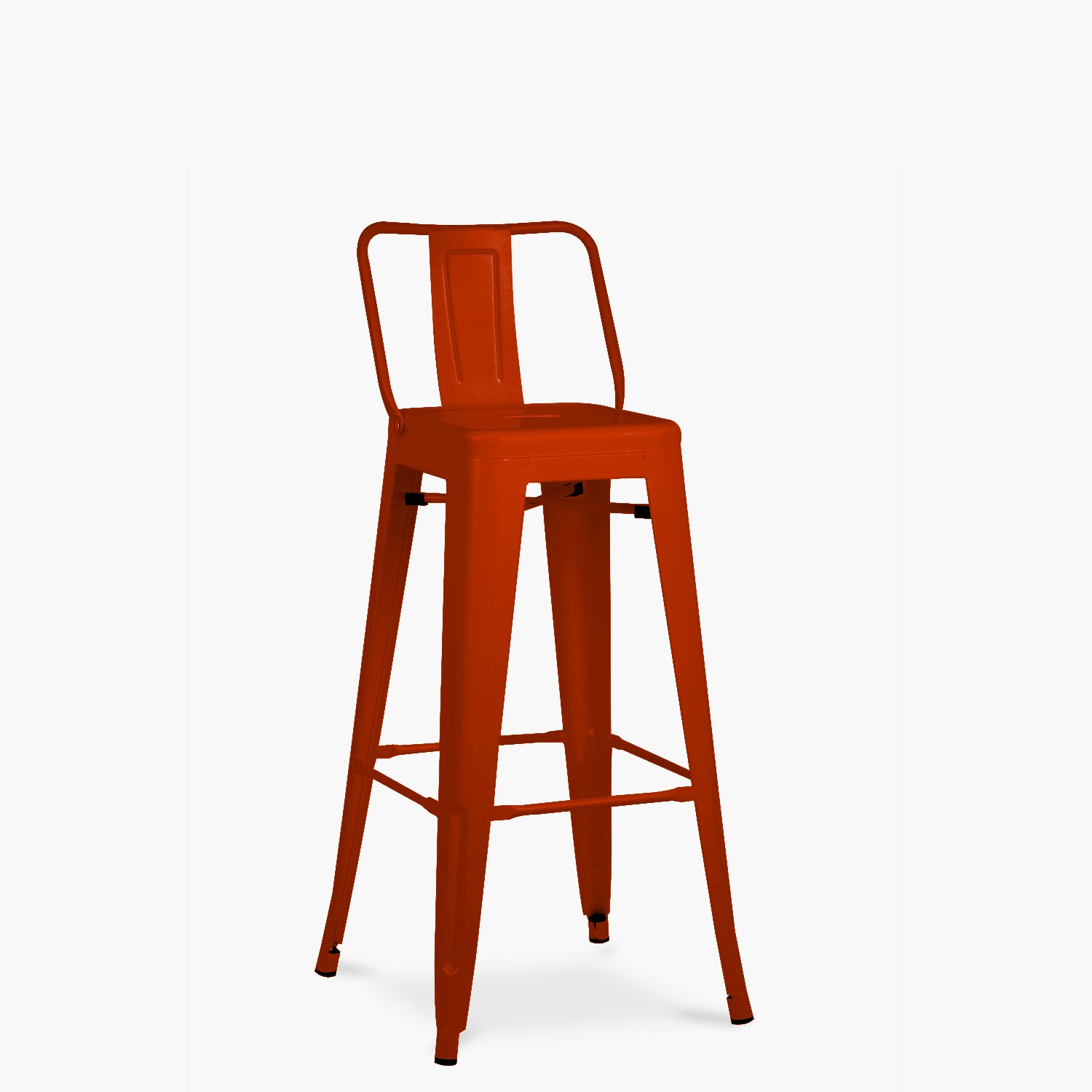 Taburete Alto 77 Tolix c/resp Rojo - Form Design