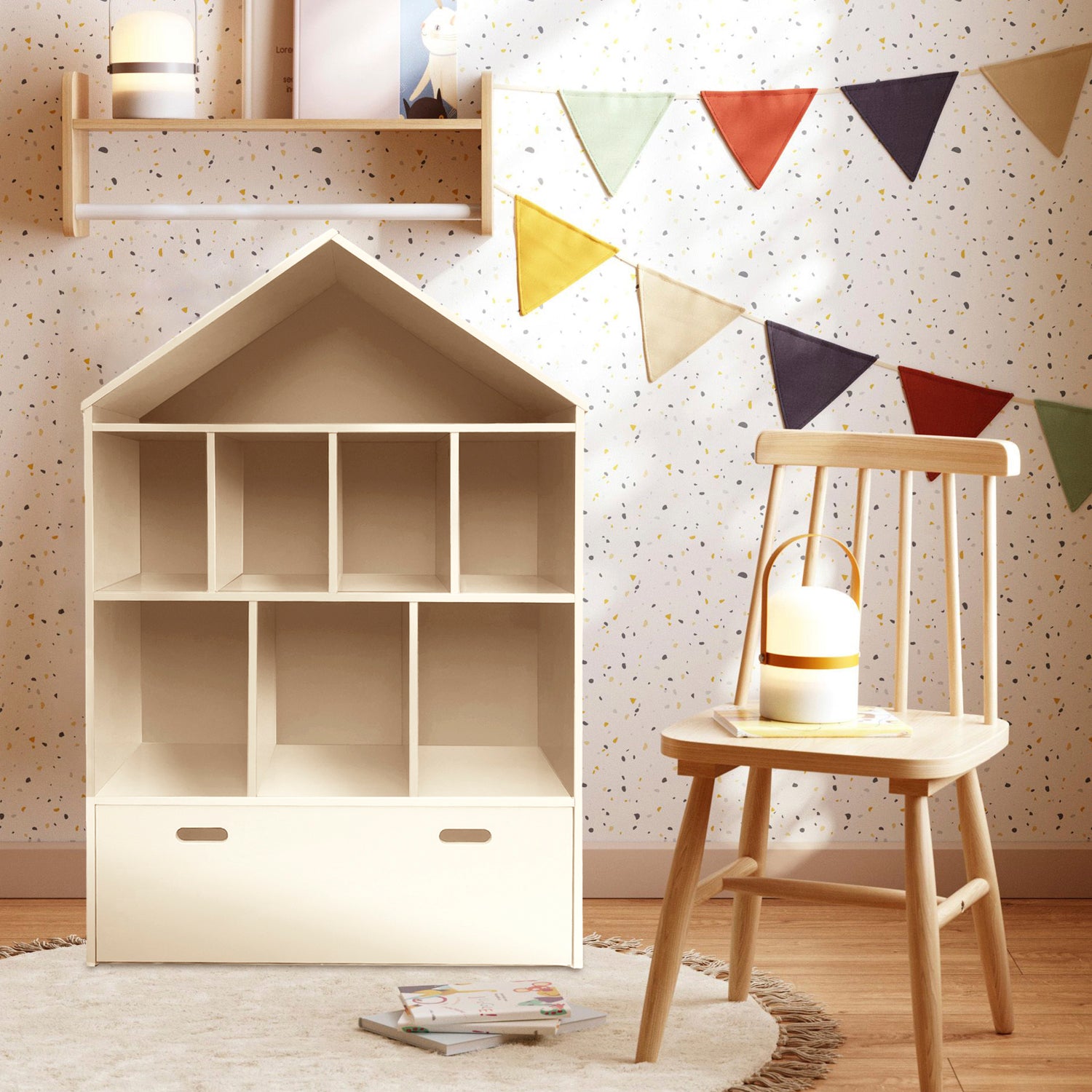 Librero Infantil Casita Blanco - Form Design