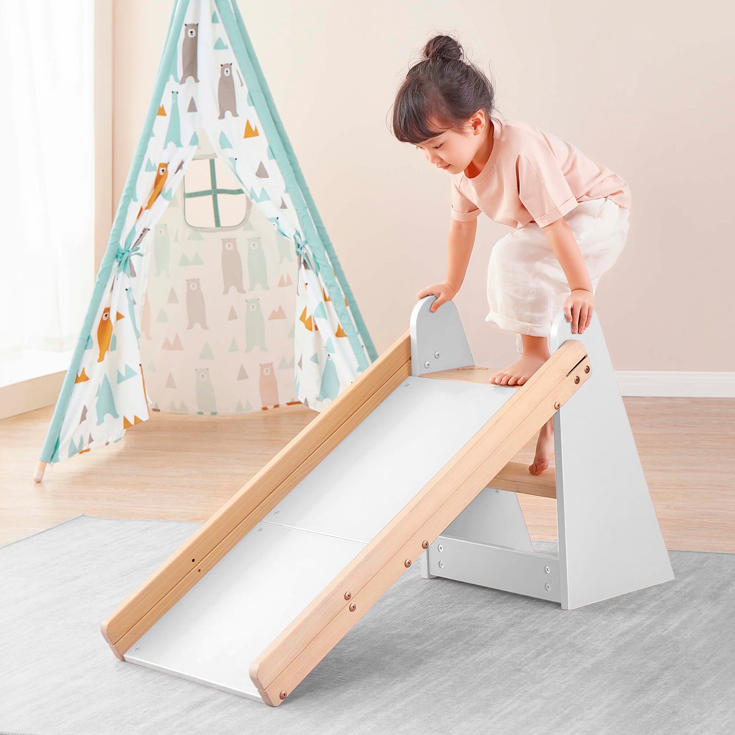 Resbalín Infantil 3 en 1 Julian Natura/Blanco - Form Design