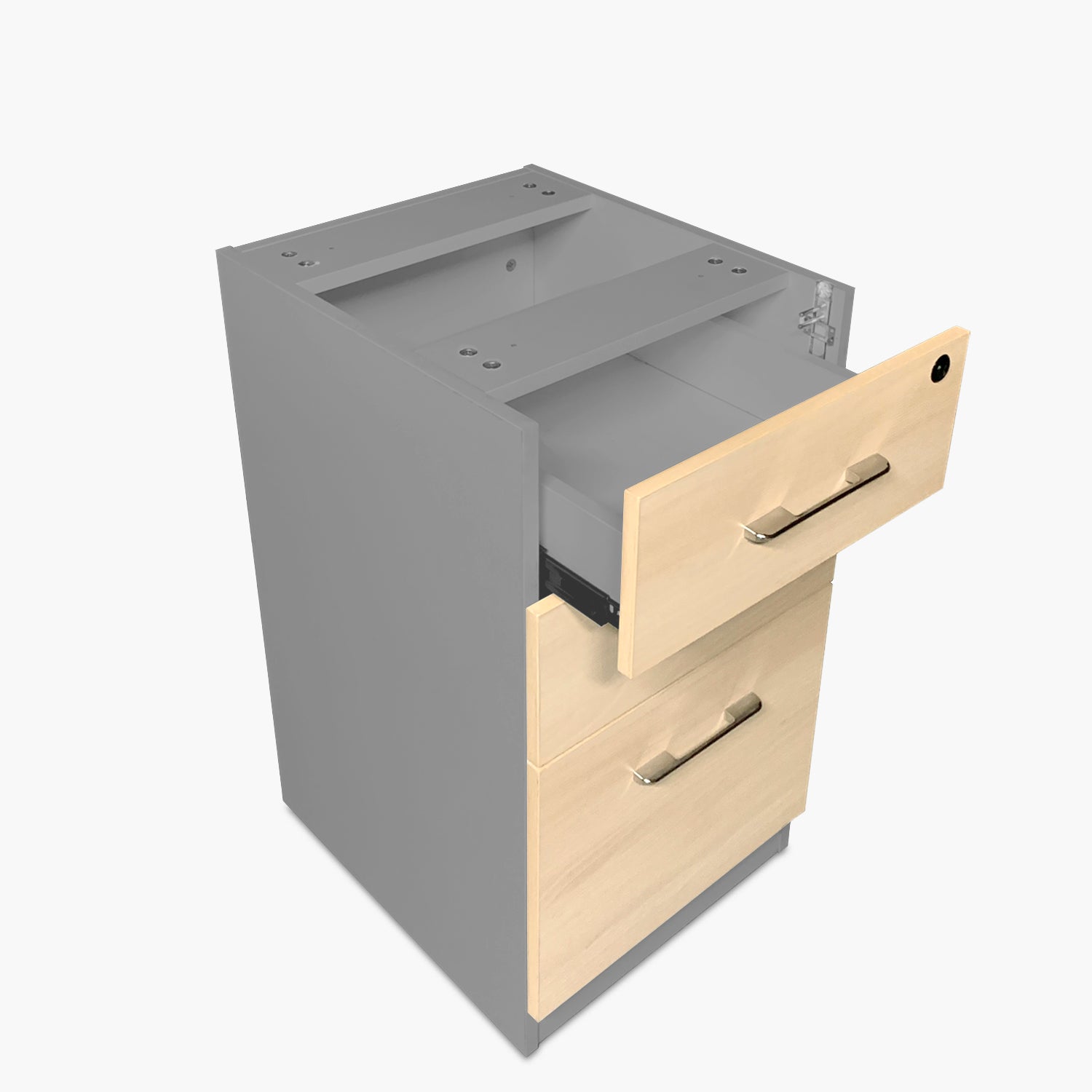 Cajonera Melamina Pedestal Natura/Gris - Form Design