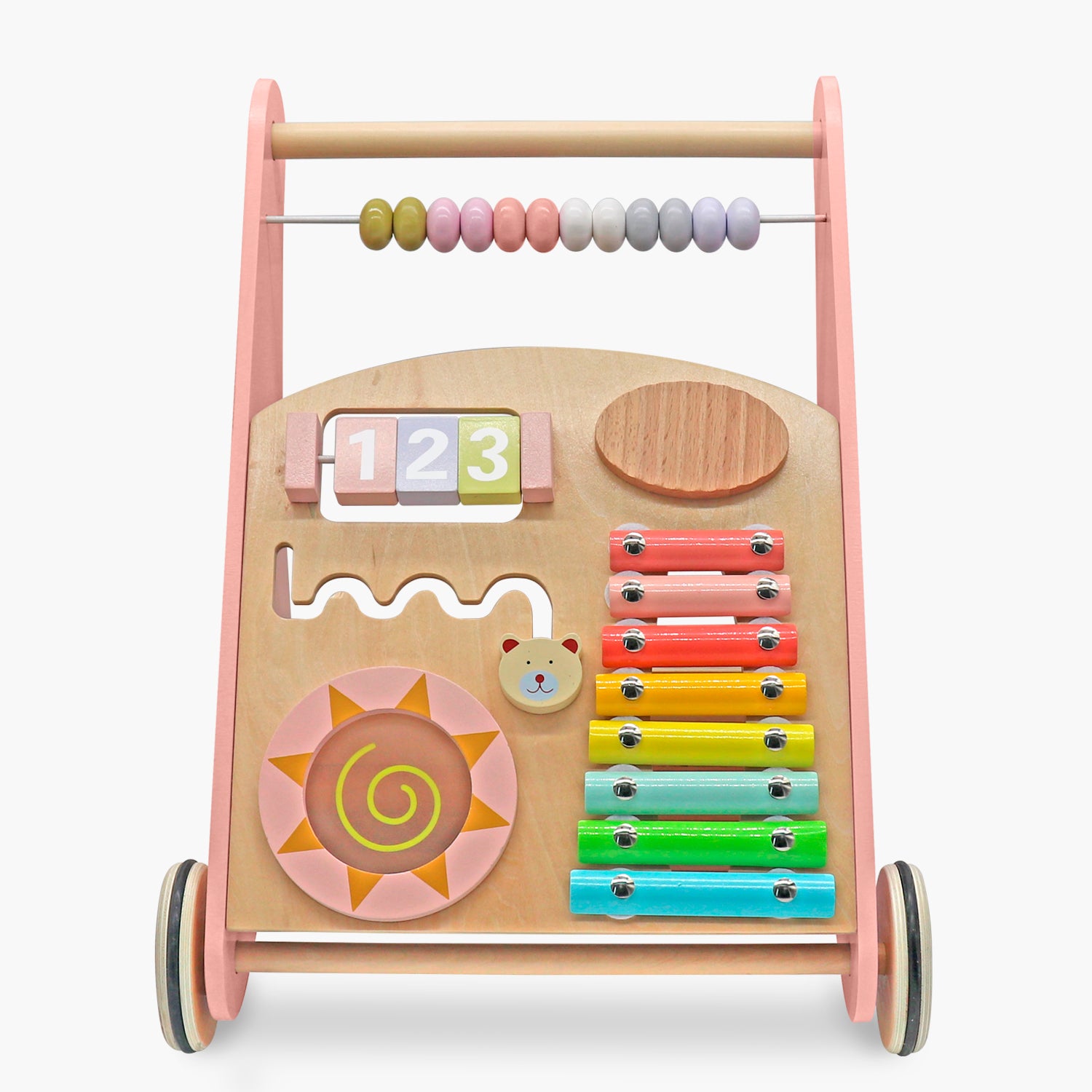 Andador Interactivo Infantil de Madera Martín Rosado - Form Design