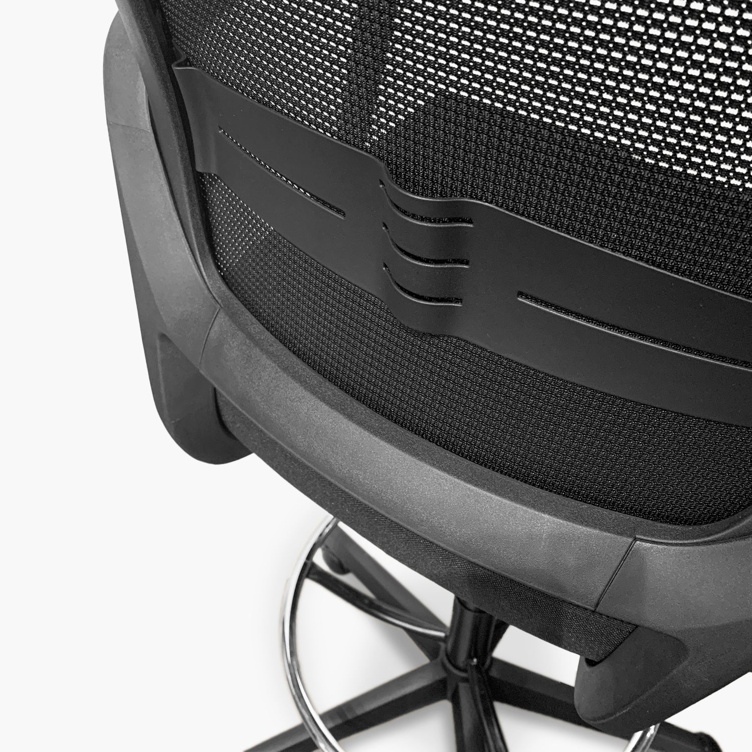 Silla Oficina Job con Aro Cajero Negro - Form Design