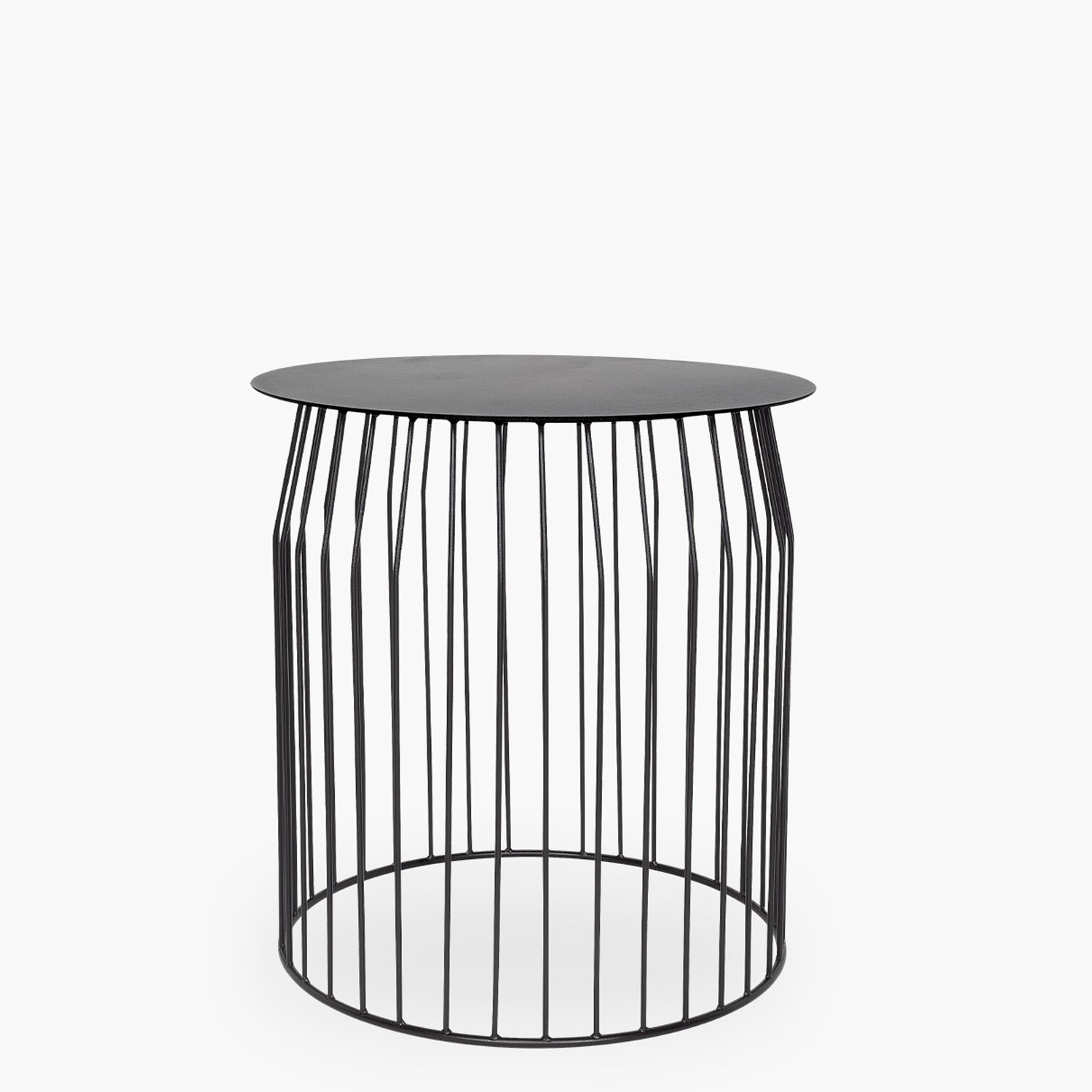 Mesa Lateral Wire DIAM 48 Negro - Form Design