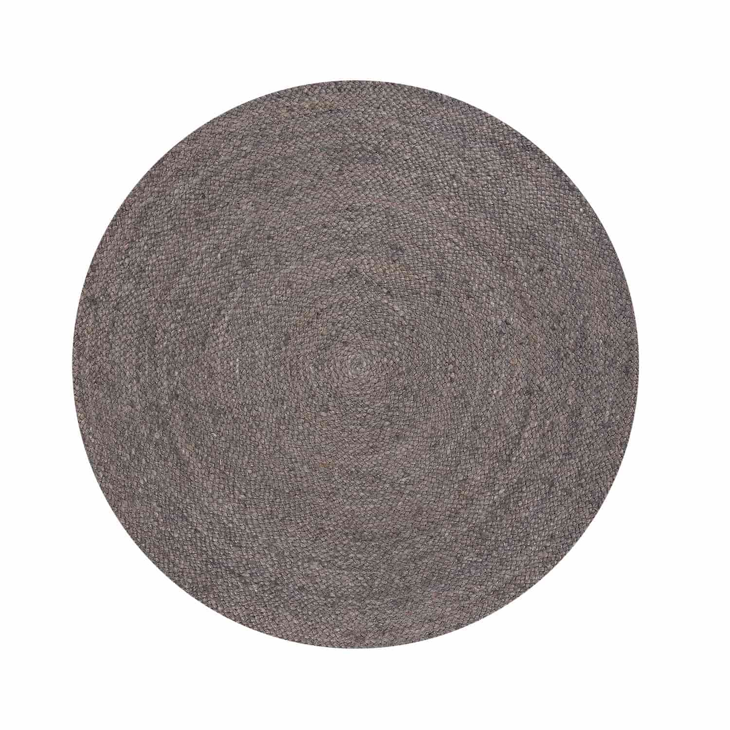 Alfombra redonda Yute Gobi ⌀160 Gris - Form Design