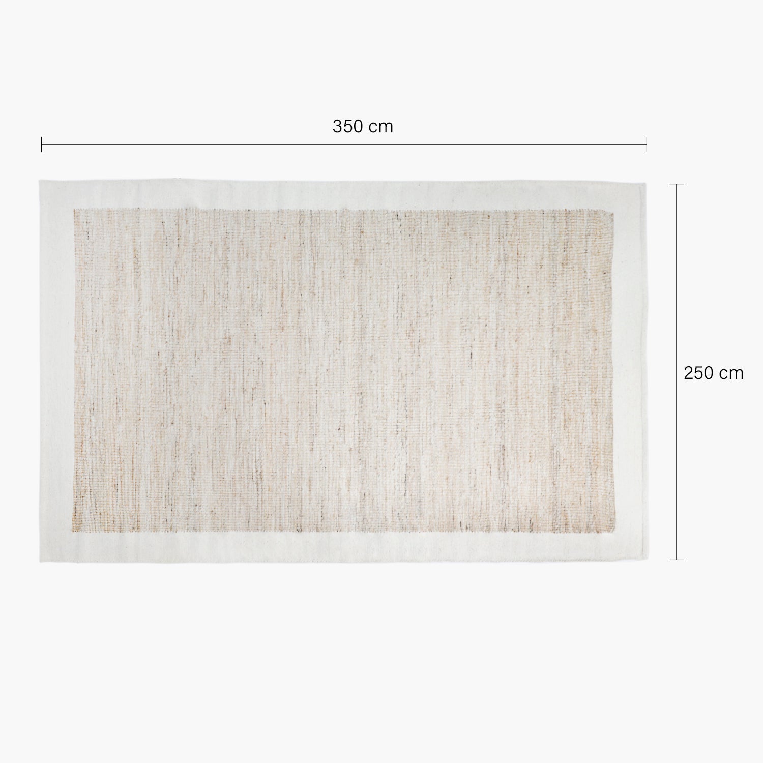 Alfombra Yute/Lana Maihue 250x350 Natural - Form Design