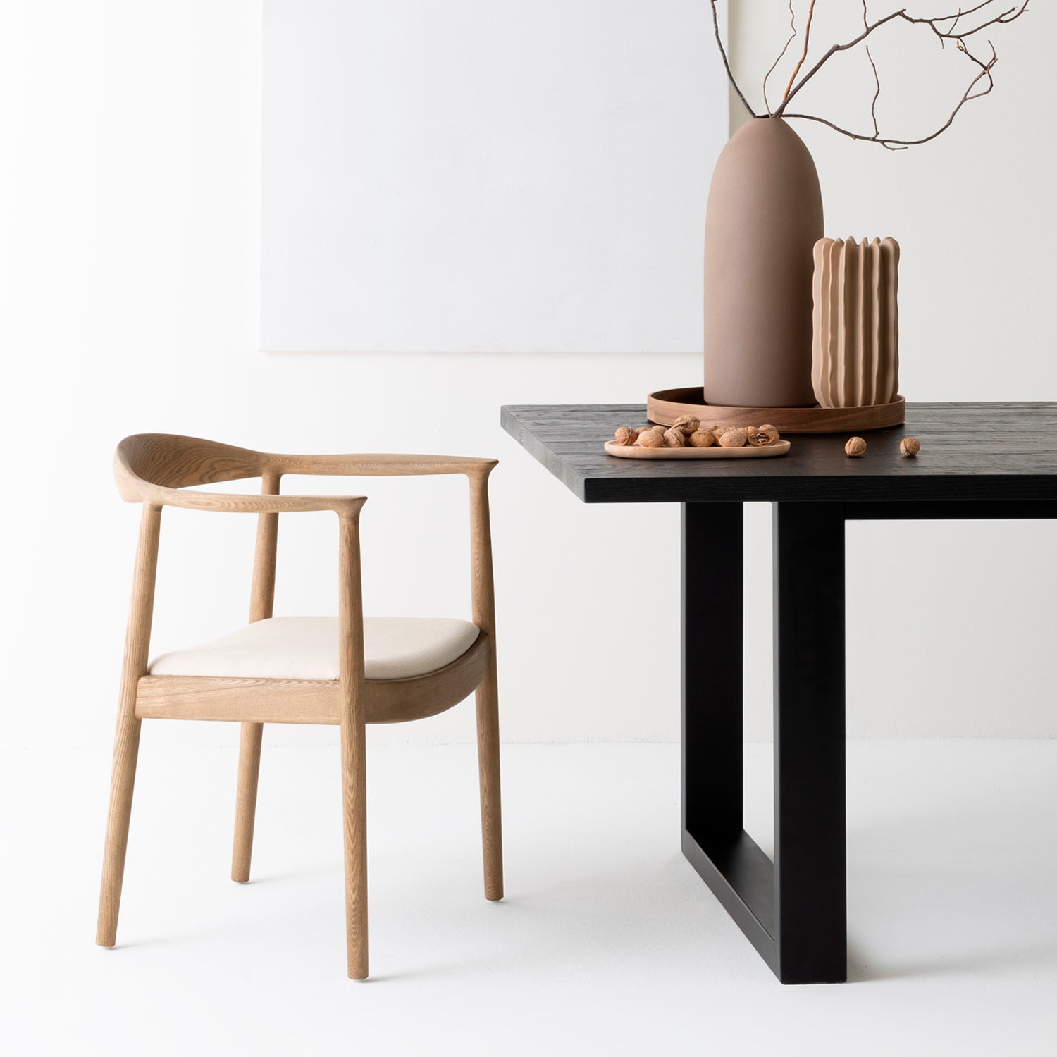 Silla Madera Senja Crudo - Form Design