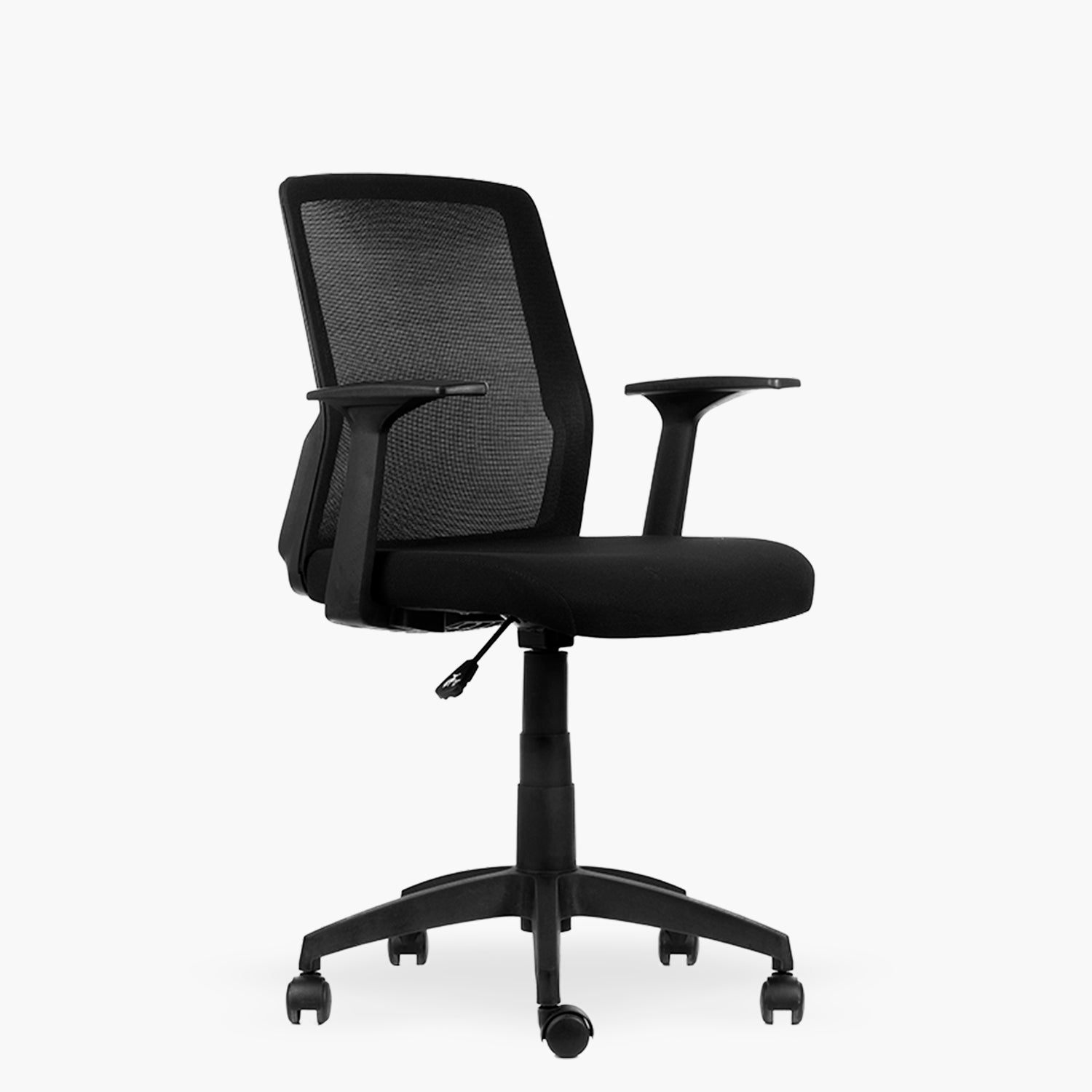 Silla de escritorio Cuba Media Br Fijo Negro