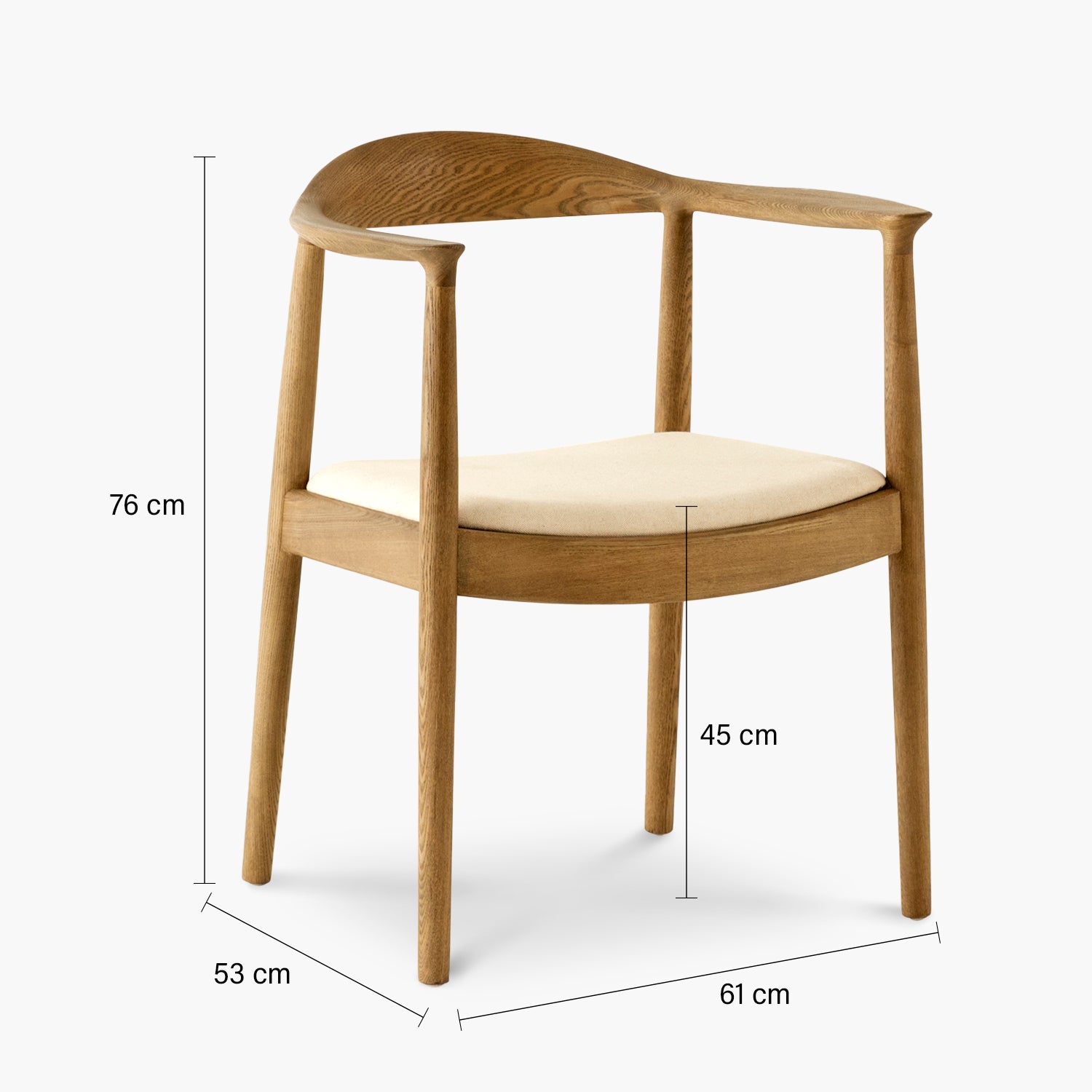 Silla Madera Senja Crudo - Form Design