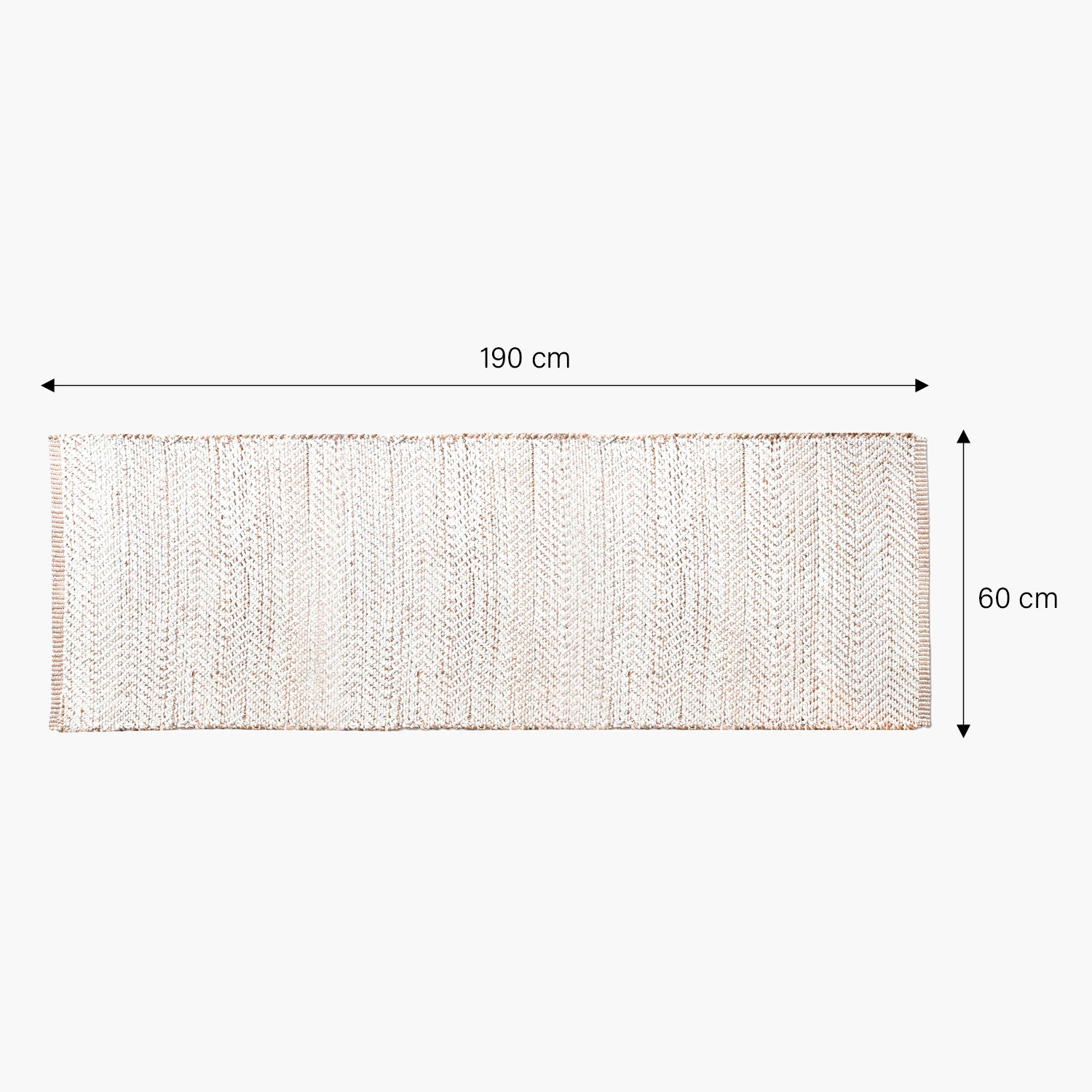 Alfombra Pasillo Algodón/Cañamo Chebbi Crudo - Form Design