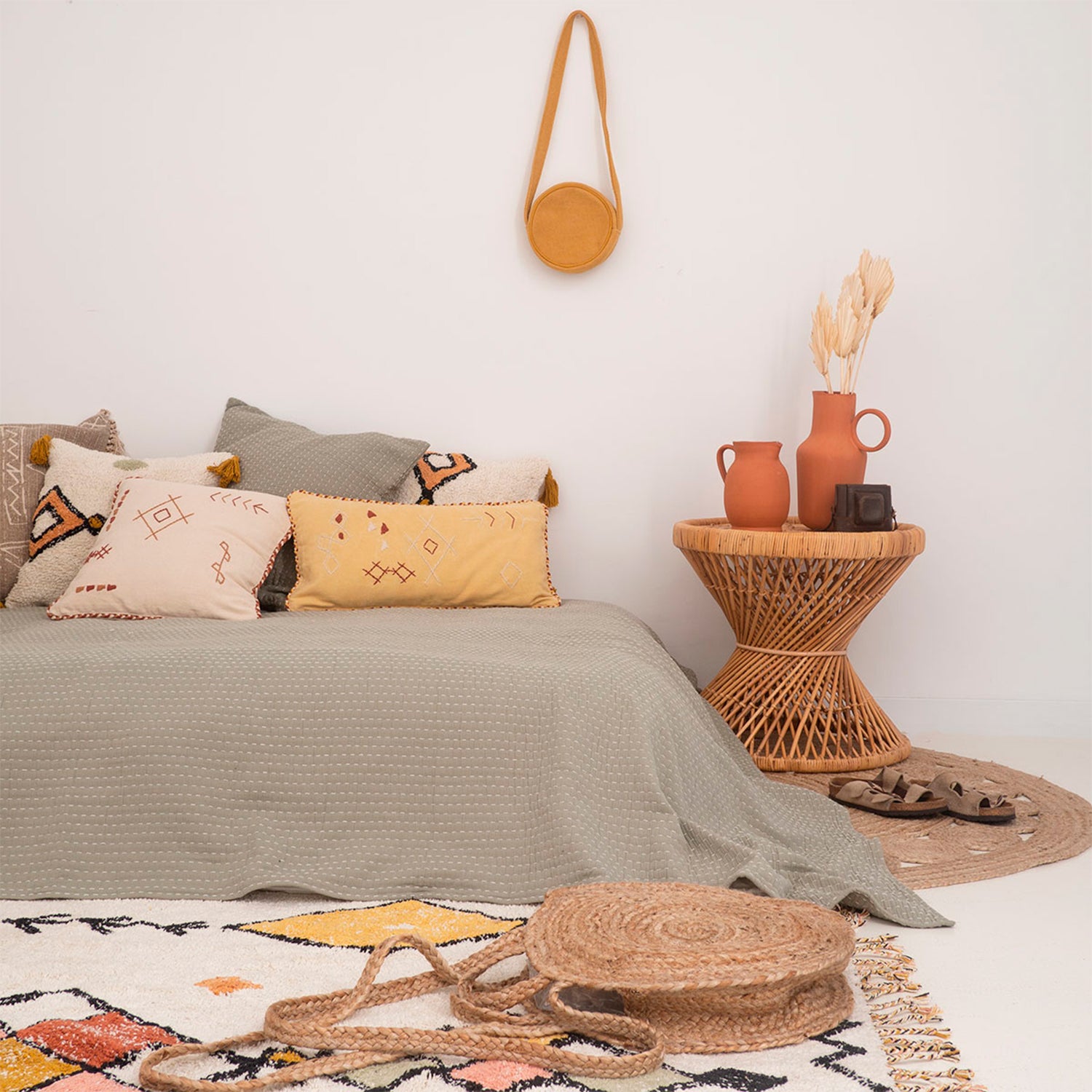 Cubrecama Agata 240x260 Verde (cama 2 plazas o Queen)