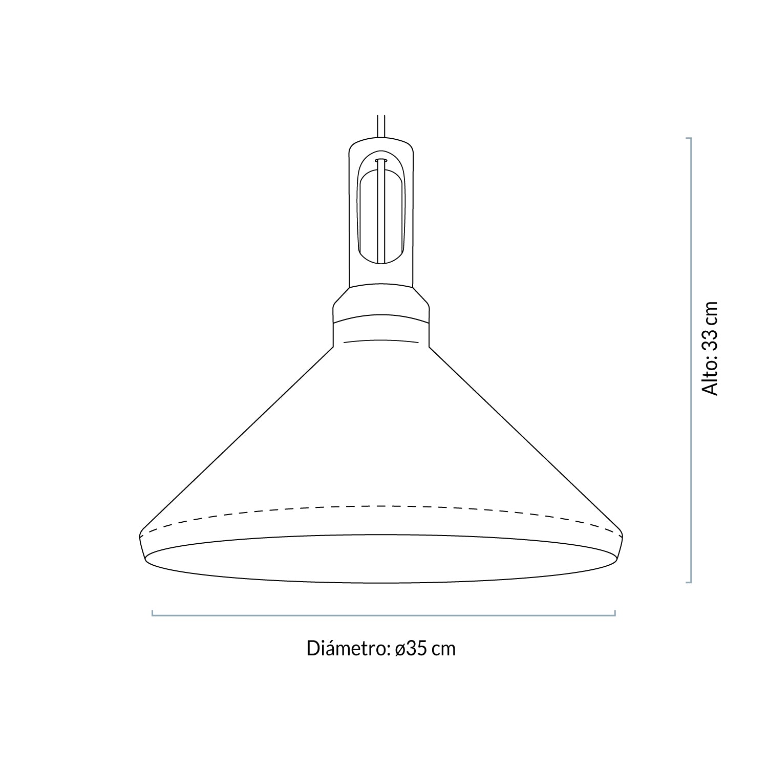 Lámpara de Colgar Mezzo Blanco - Form Design