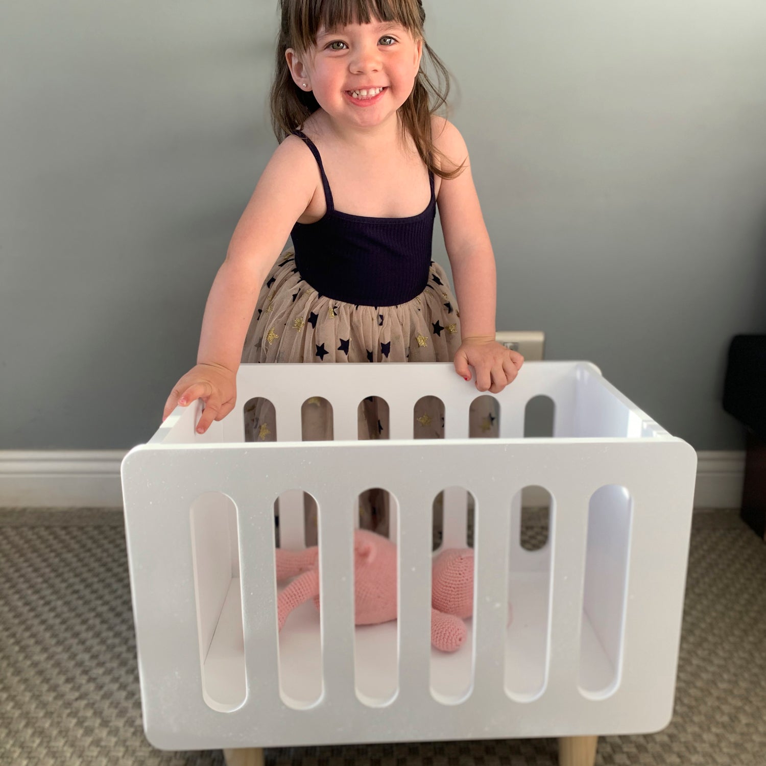 Cuna Infantil de Madera Alba Blanco