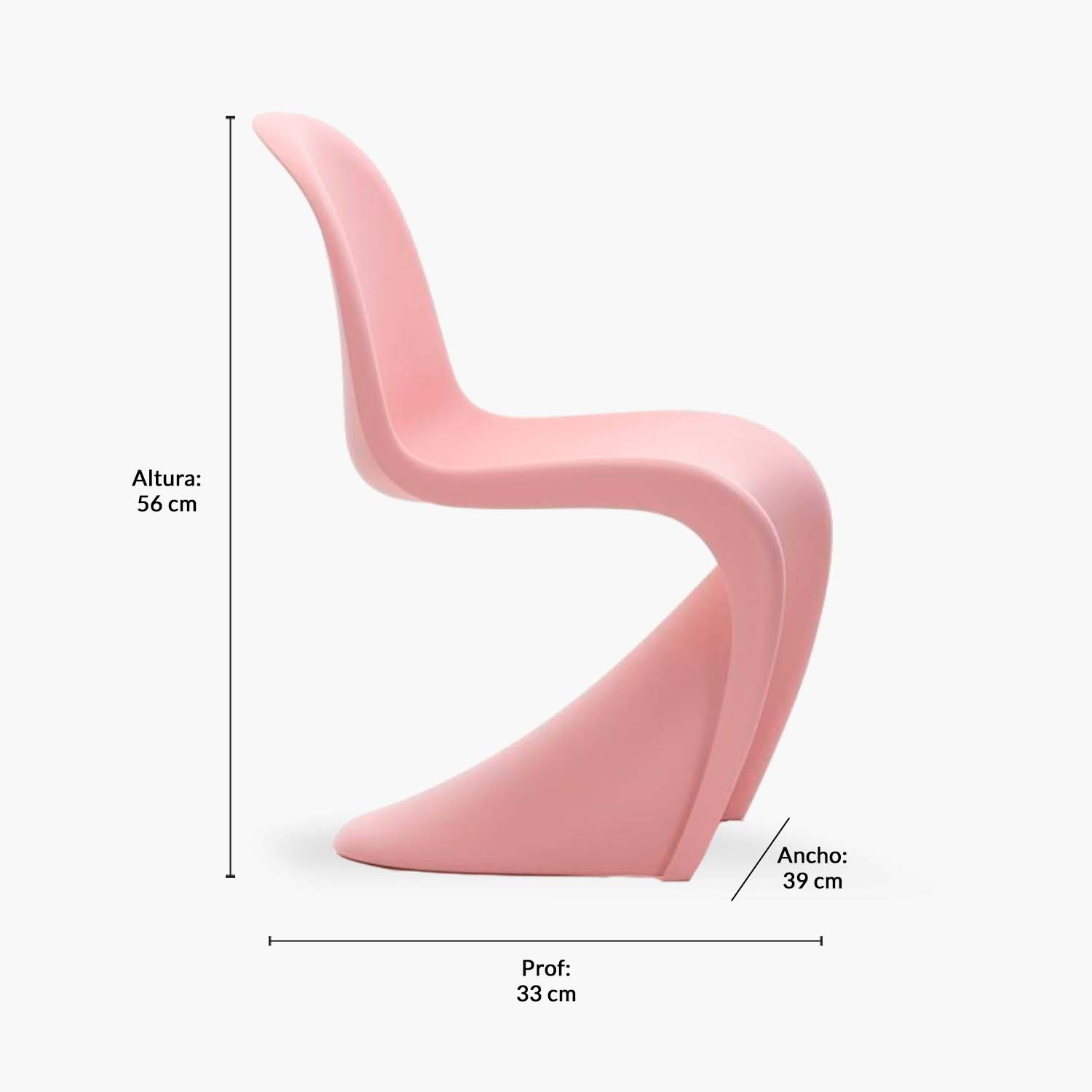 Silla Panton Kids Rosado