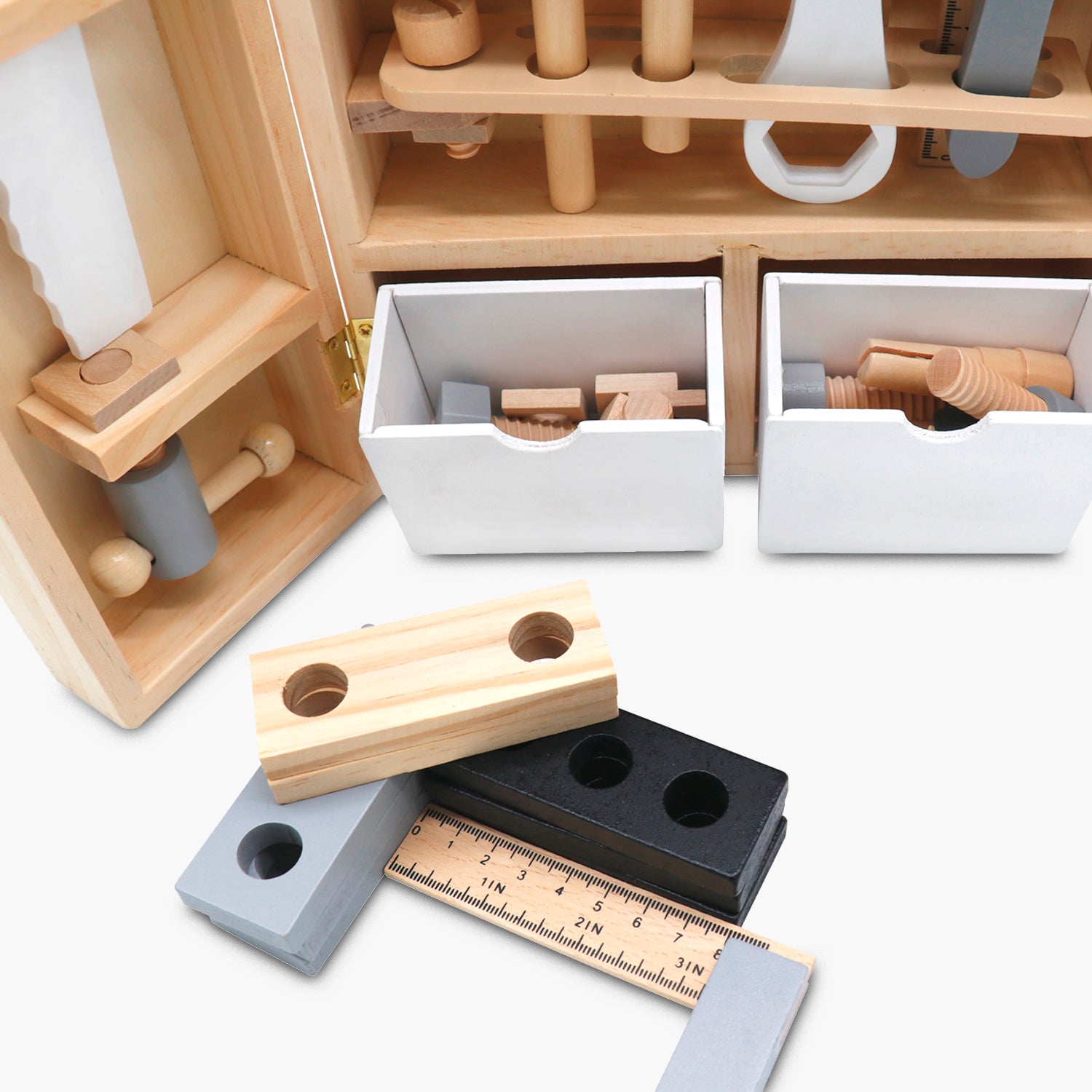 Maleta de Herramientas Infantil de Madera Bob Multicolor - Form Design