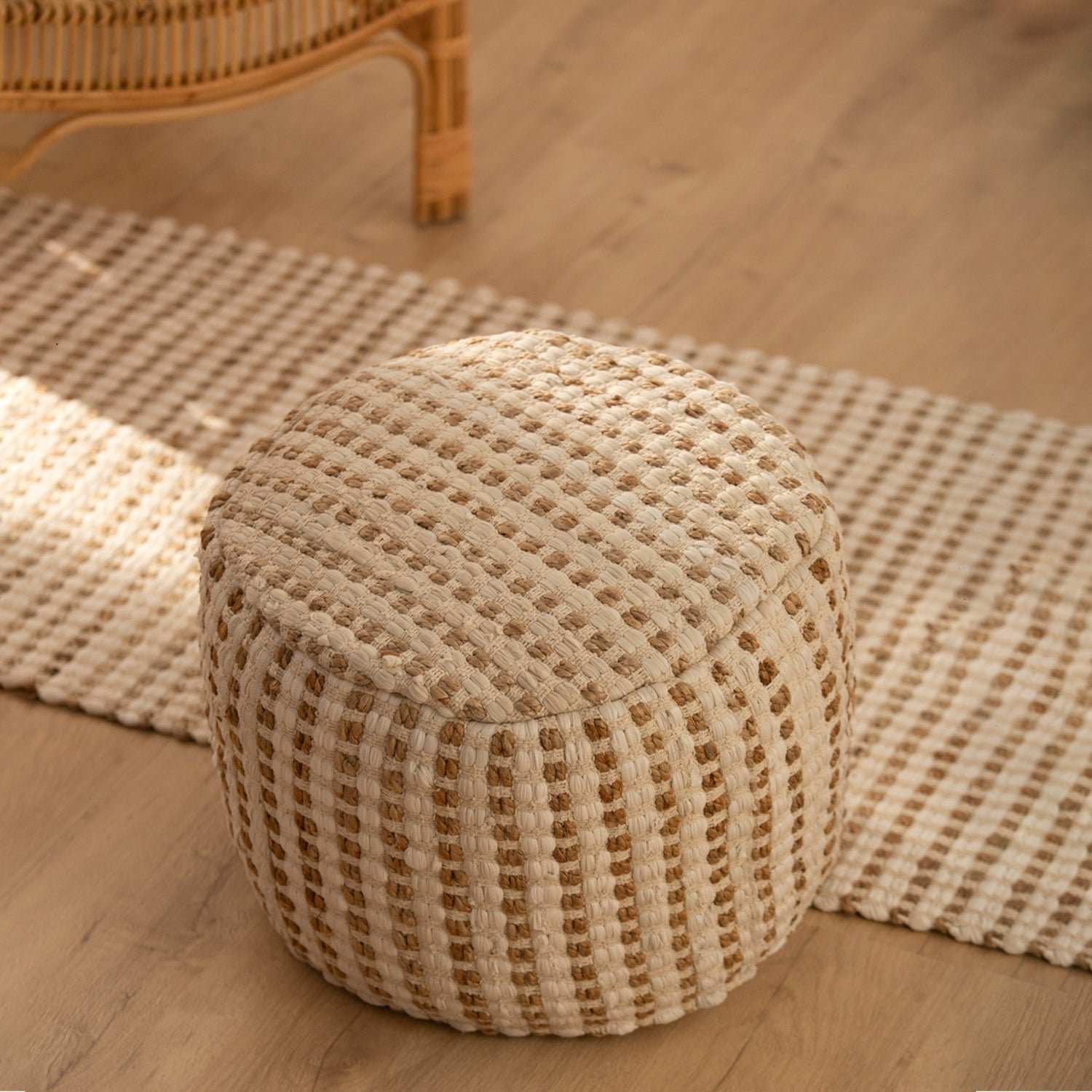 Pouf Algodón Fiesta Crudo