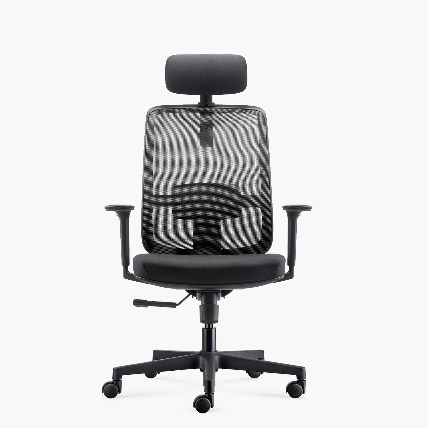 Silla Oficina Lotto con cabecero Negro - Form Design