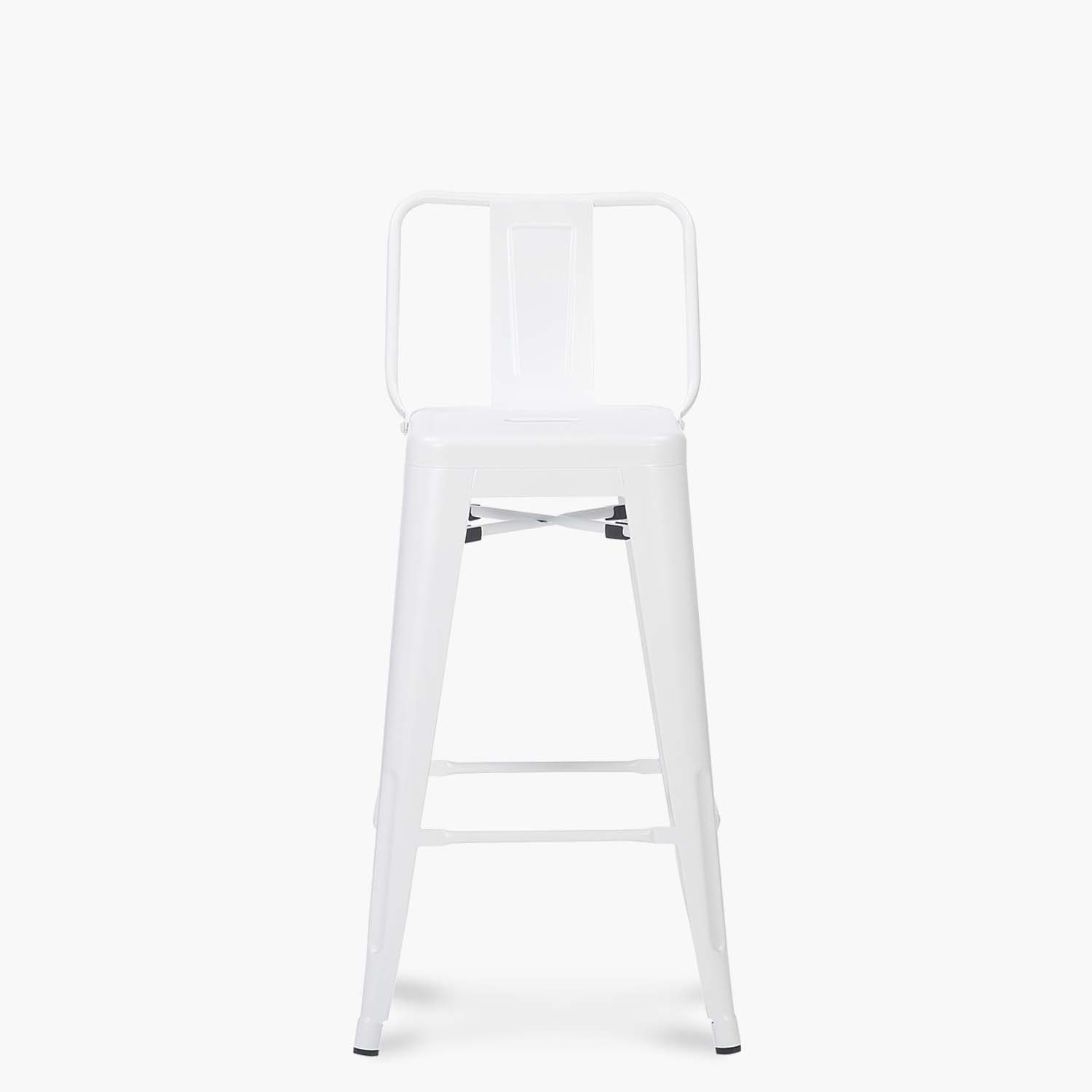 Taburete Medio 67 Tolix c/resp Blanco - Form Design