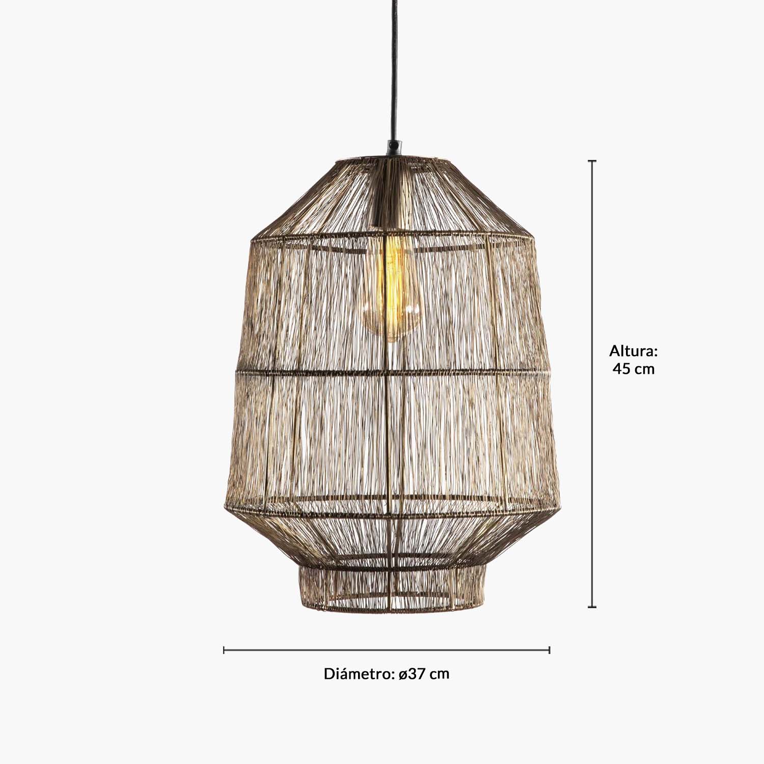 Lámpara de Colgar Chennai L Bronce - Form Design