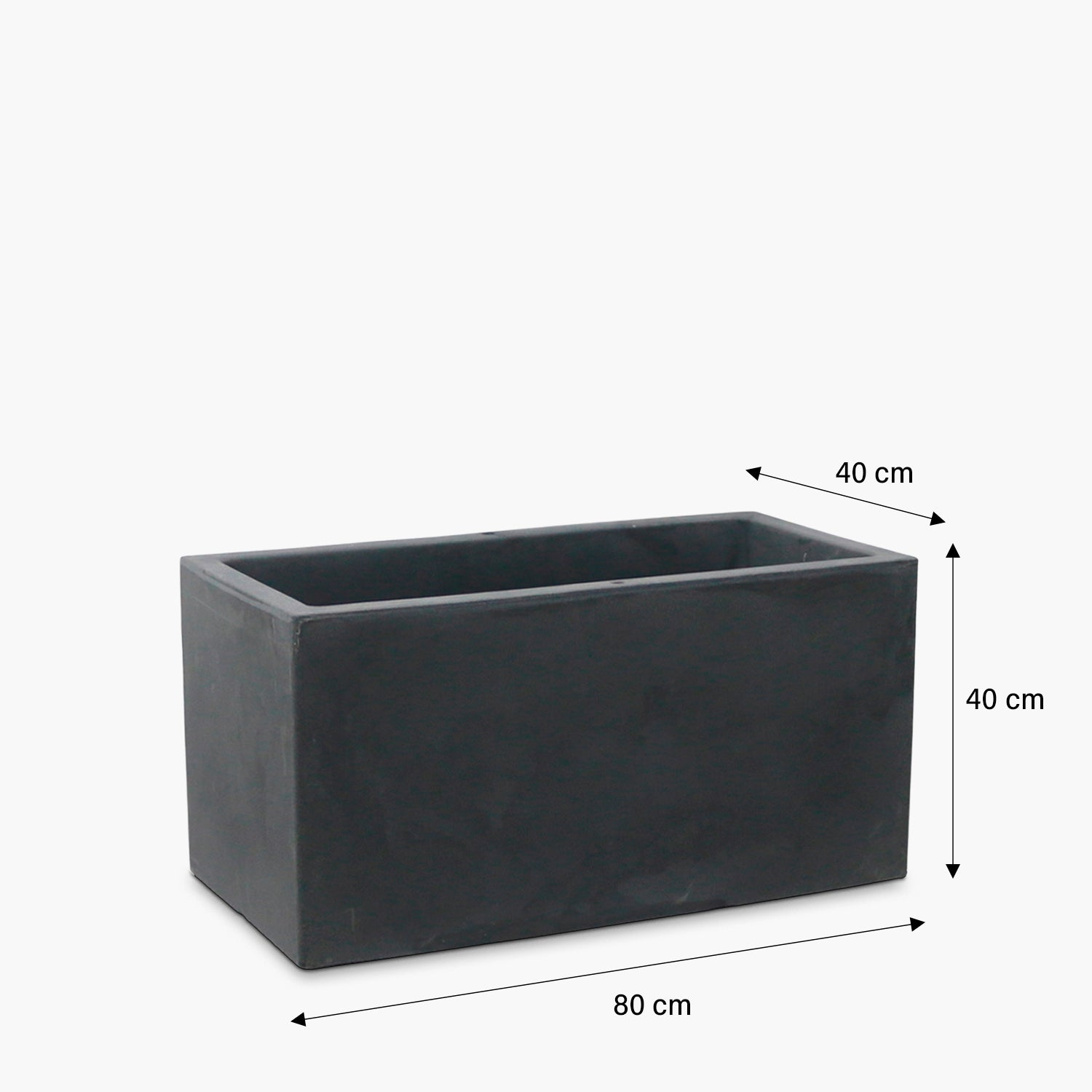 Macetero Patagonia 80x40 Gris Oscuro - Form Design