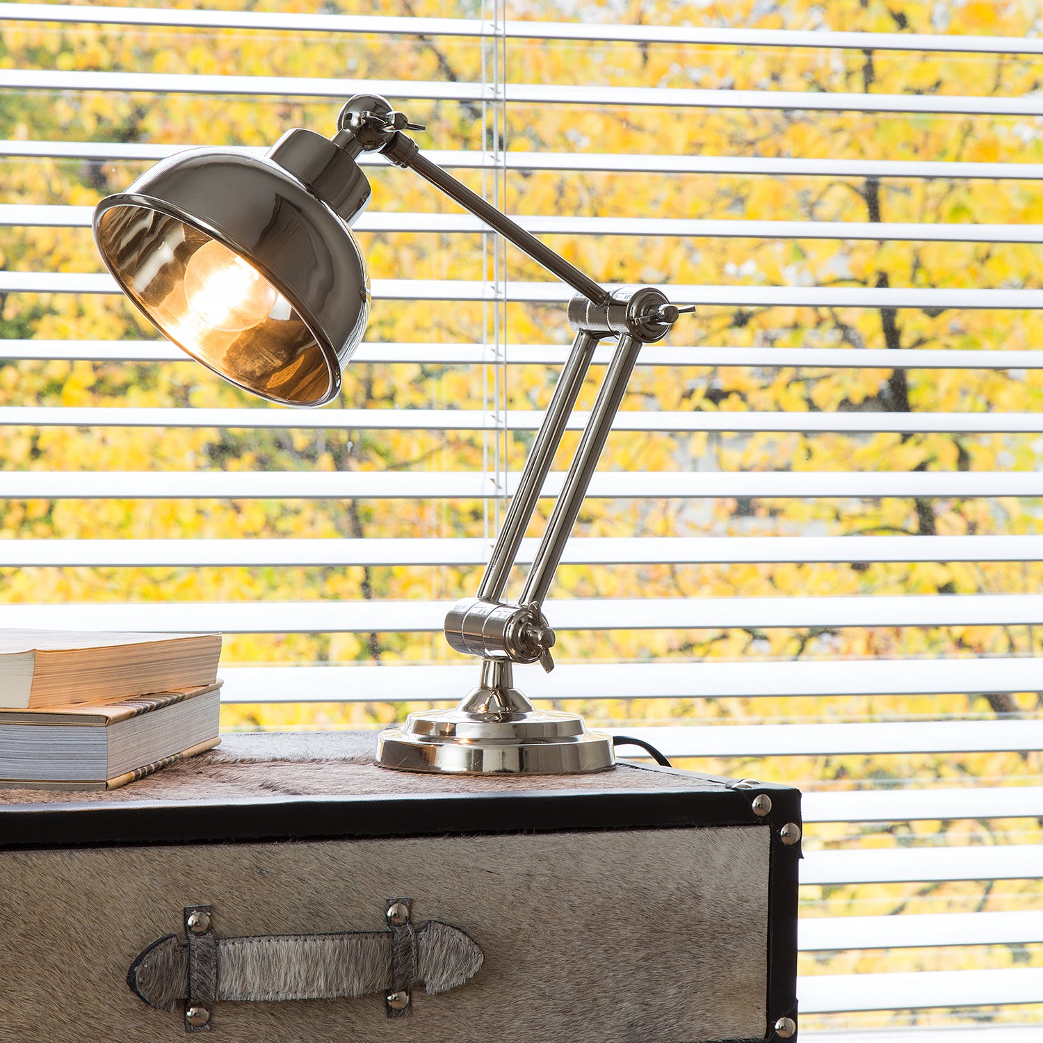 Lámpara De mesa Jefferson Niquel