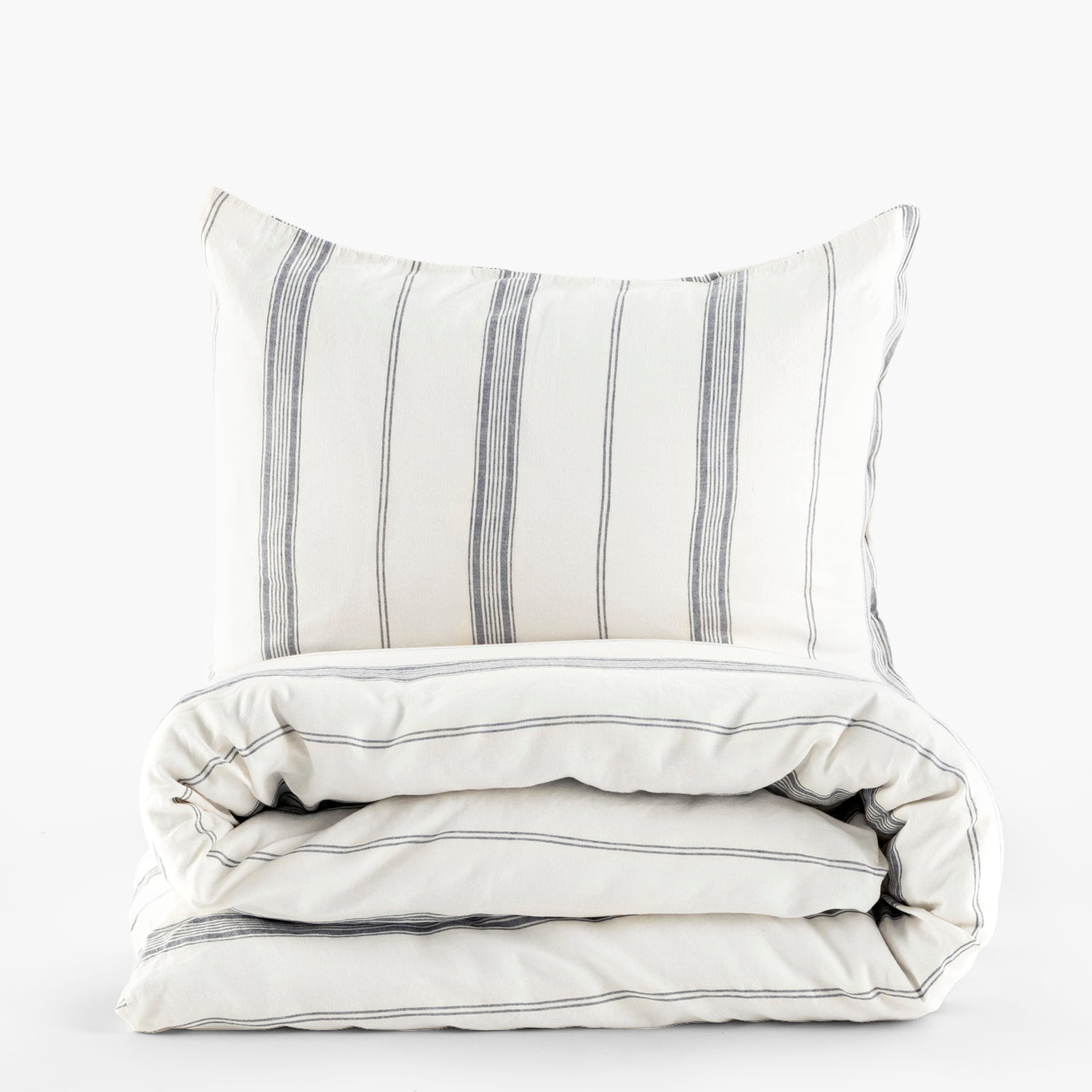 Funda Plumón 55% Lino - 45% Algodón Amalfi 2 Plazas Azul - Form Design