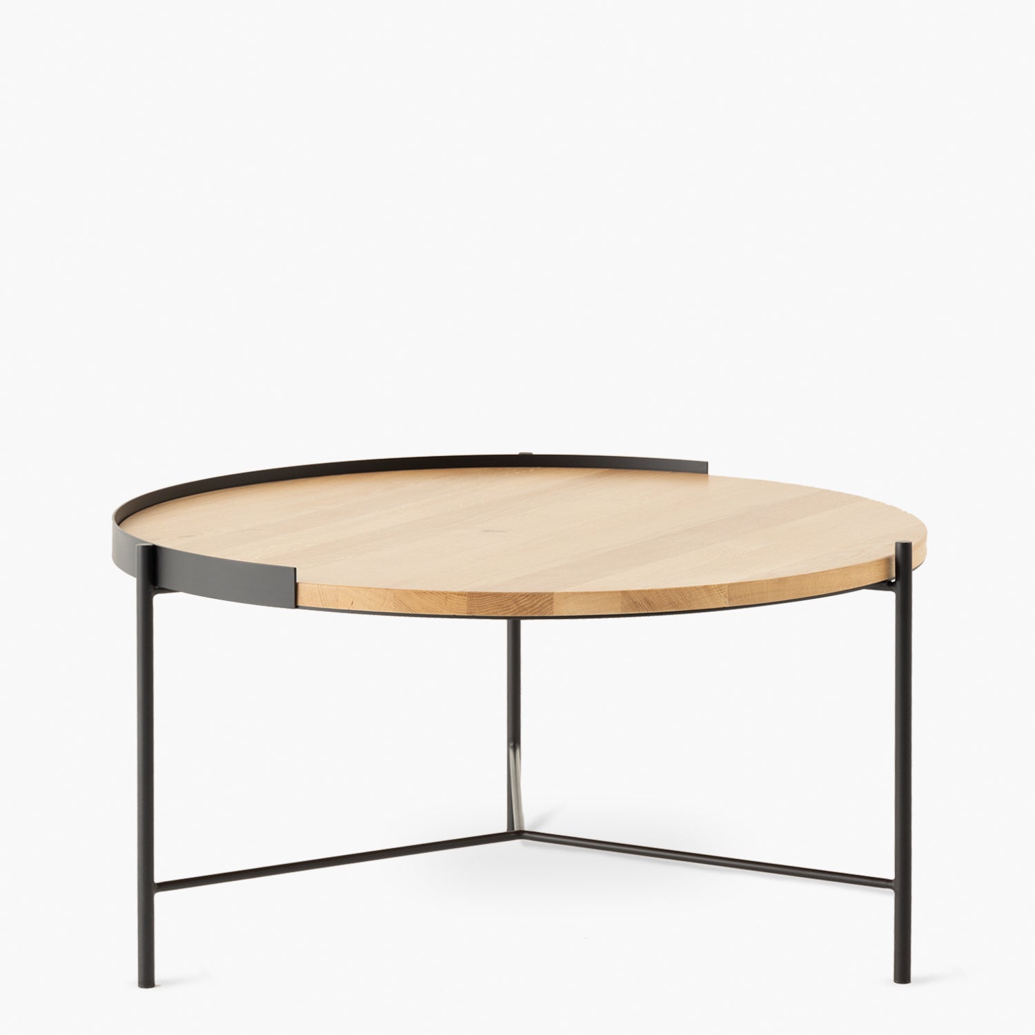 Mesa de Centro Trantor 80 Natura/Negro - Form Design