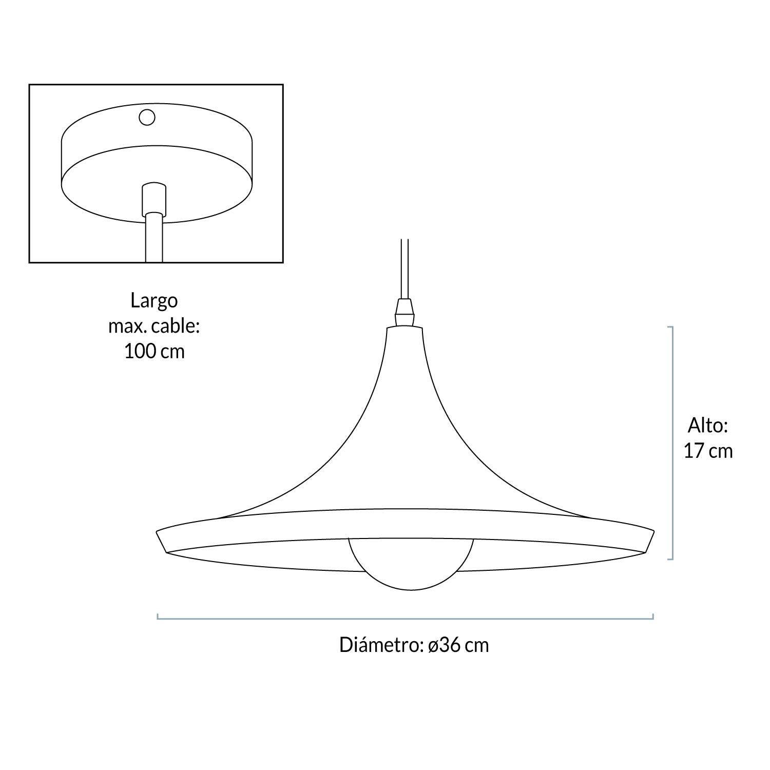 Lámpara de Colgar Beat Shade Wide (Réplica) - Form Design