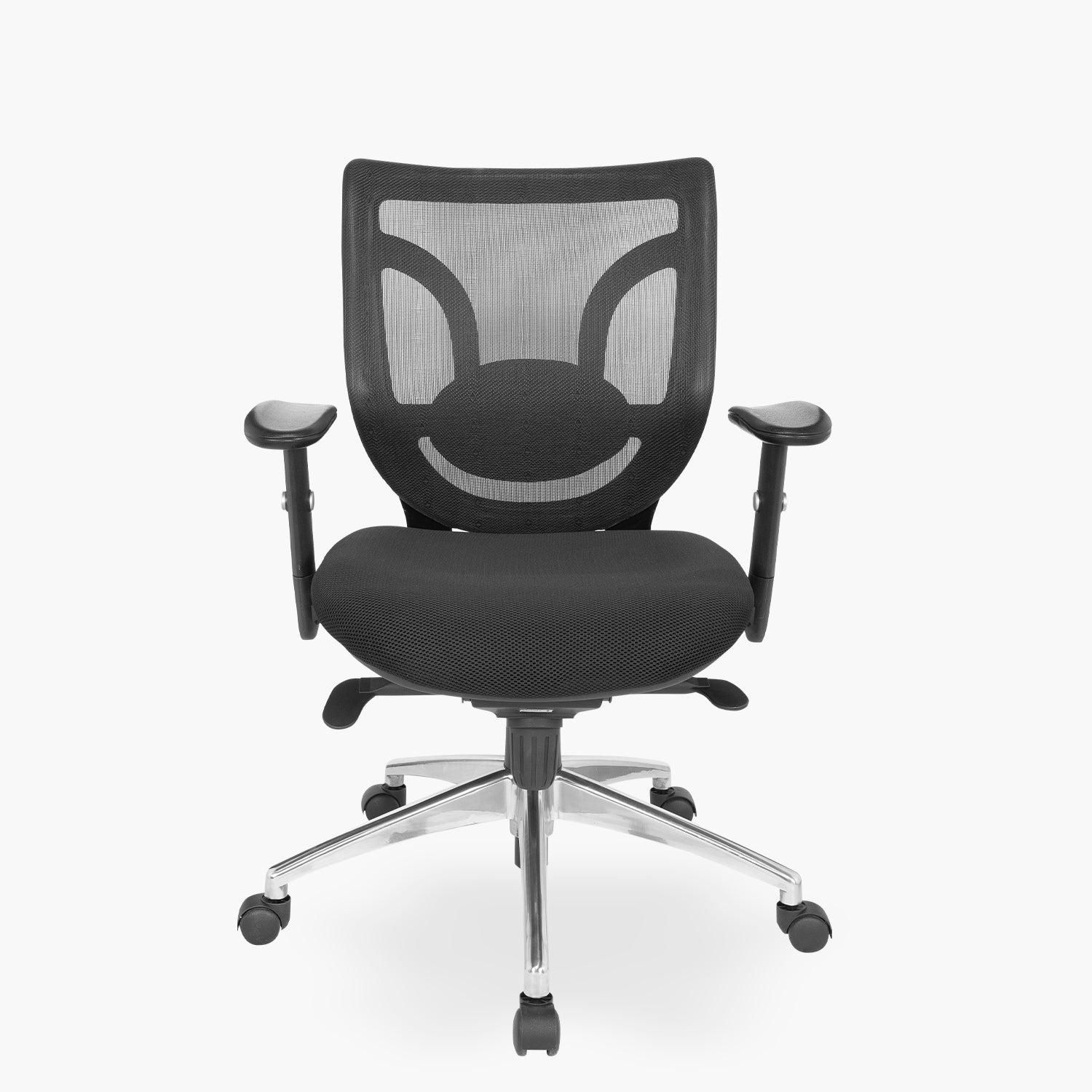 Silla Oficina Black Base Aluminio Negro - Form Design