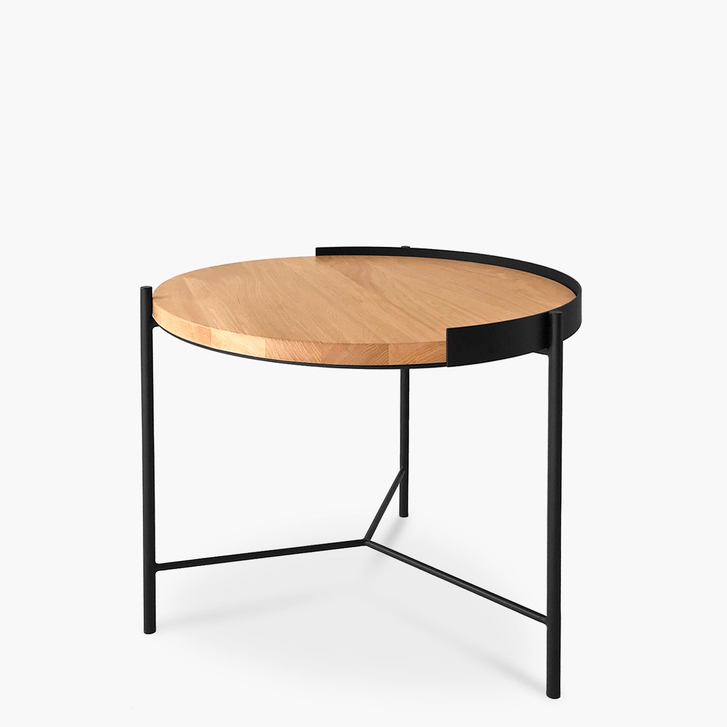 Mesa de Centro Trantor 60 Natura/Negro - Form Design